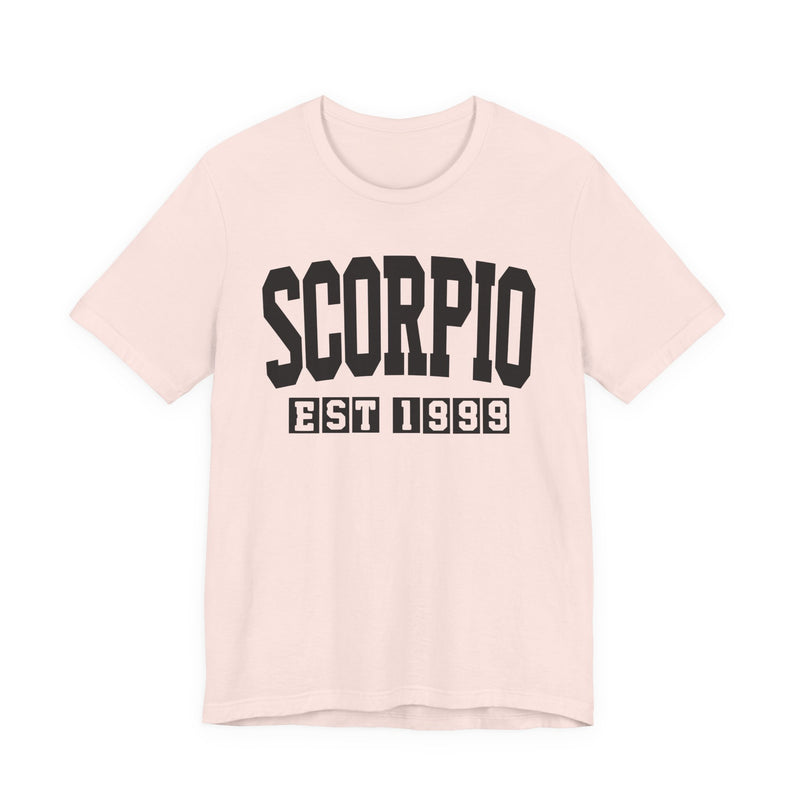 Scorpio EST (YEAR) Personalization — Zodiac Birthday T-Shirt