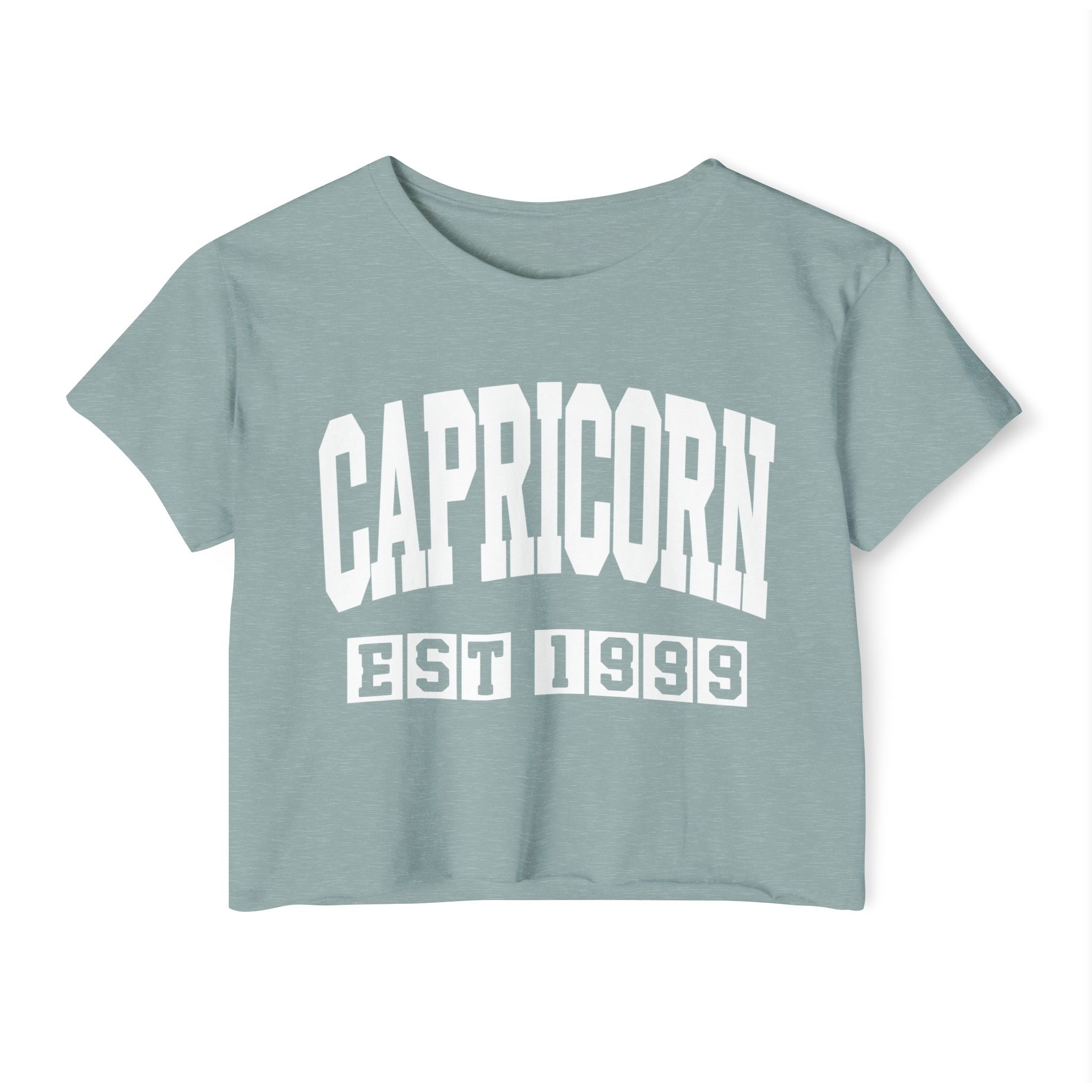 Capricorn EST (YEAR) Personalization -  Crop Top