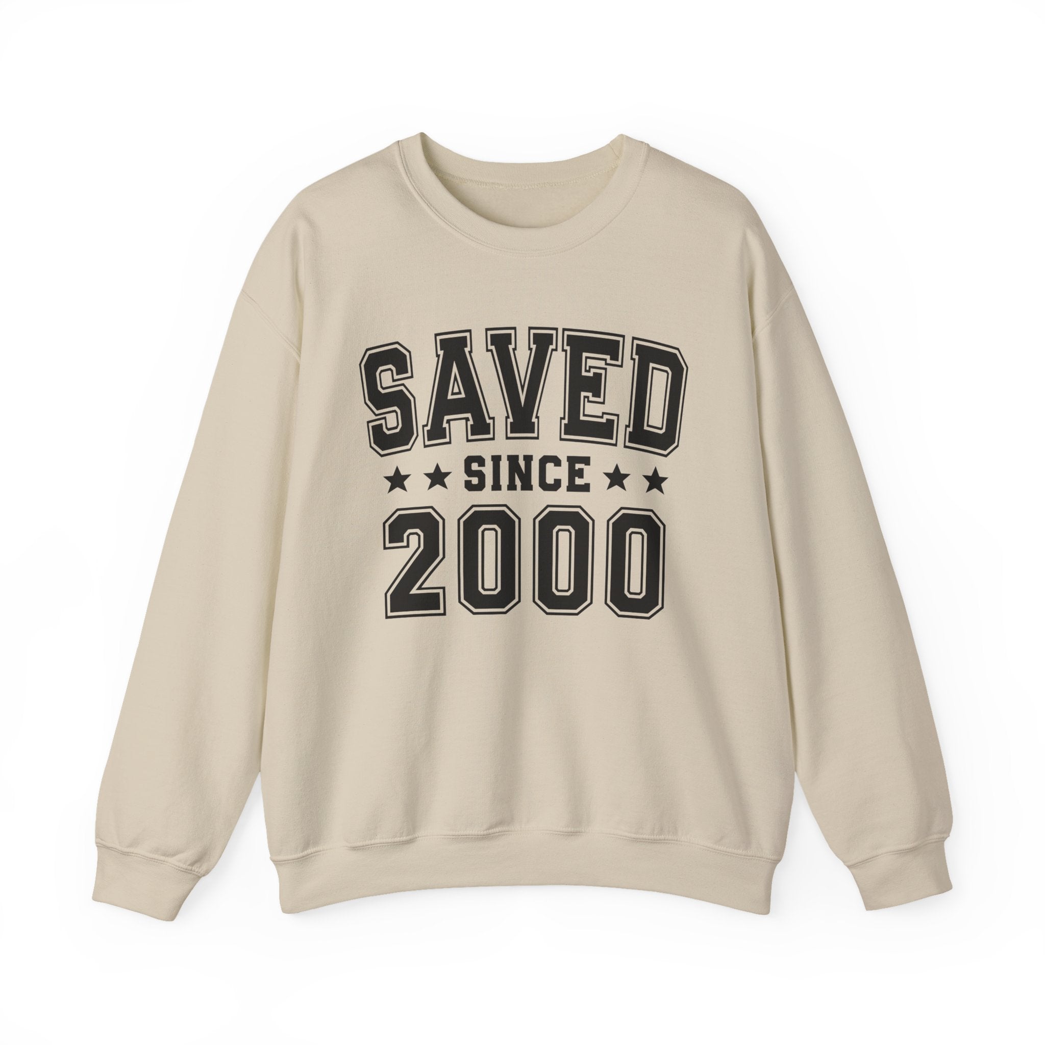 Saved Since (Personalized Date) —  Christian Milestone Sweatshirt