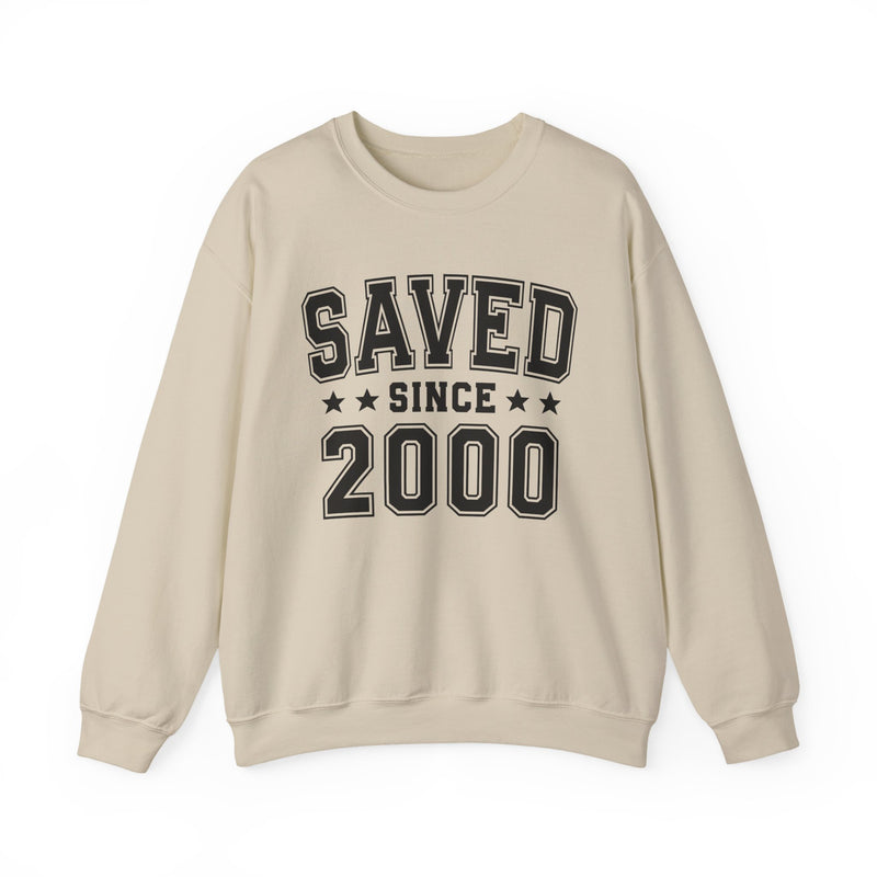 Saved Since (Personalized Date) —  Christian Milestone Sweatshirt