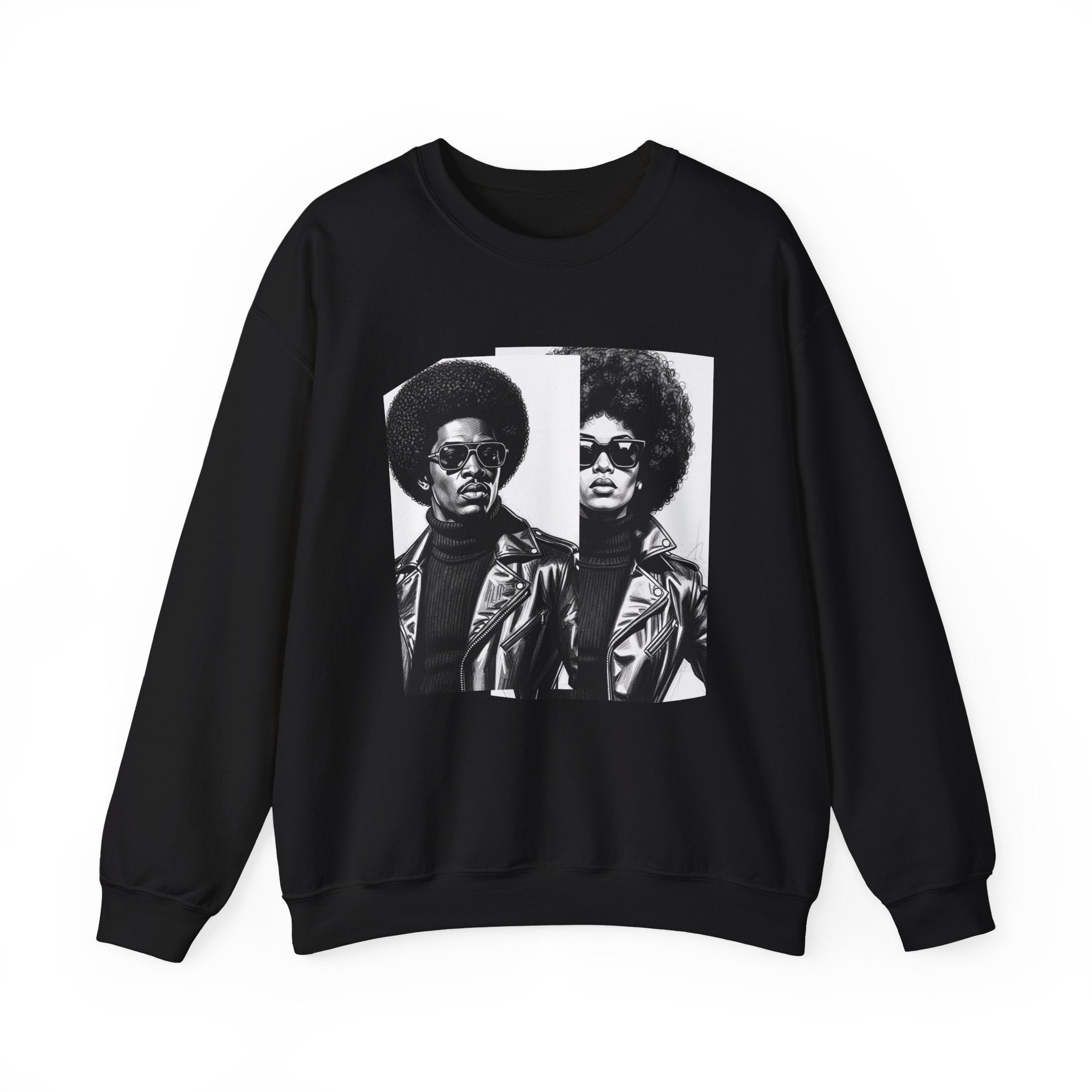70s Portrait Of Black Couple - African American Pride Sweatshirt