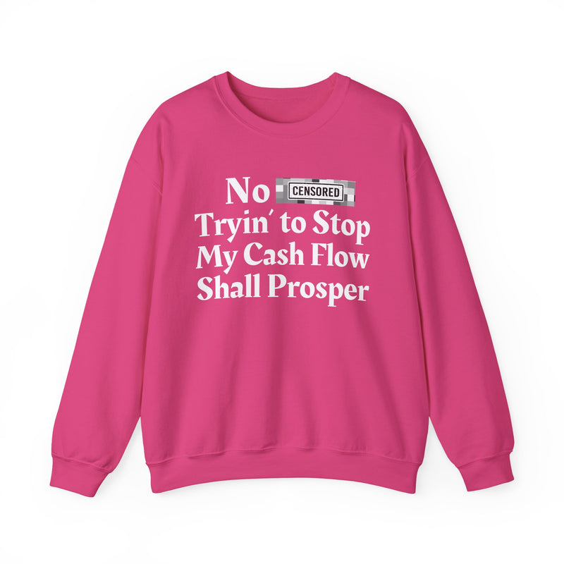 No Bitch Tryin' To Stop My Cash Flow Shall Prosper — Sweatshirt