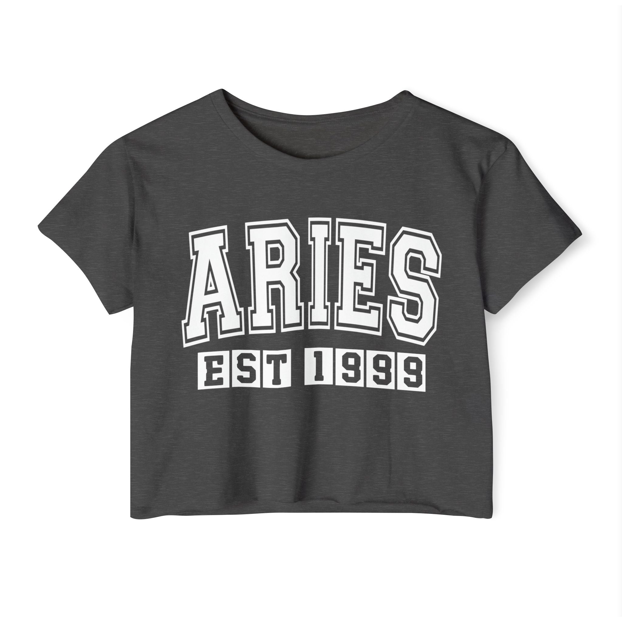 Aries EST (YEAR) Personalization -  Crop Top