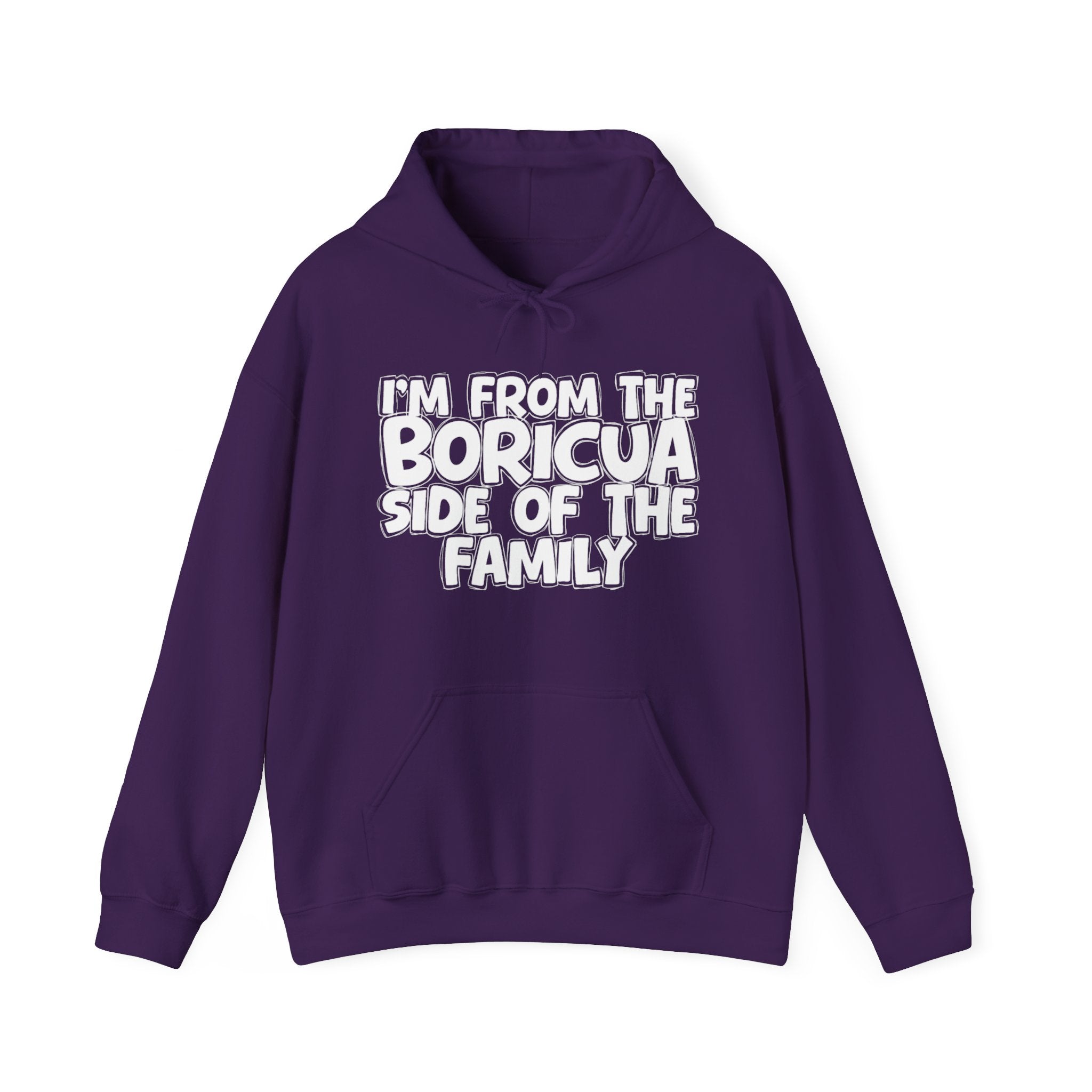 I'm From the Boricua Side of the Family - Funny Family Pride Hoodie