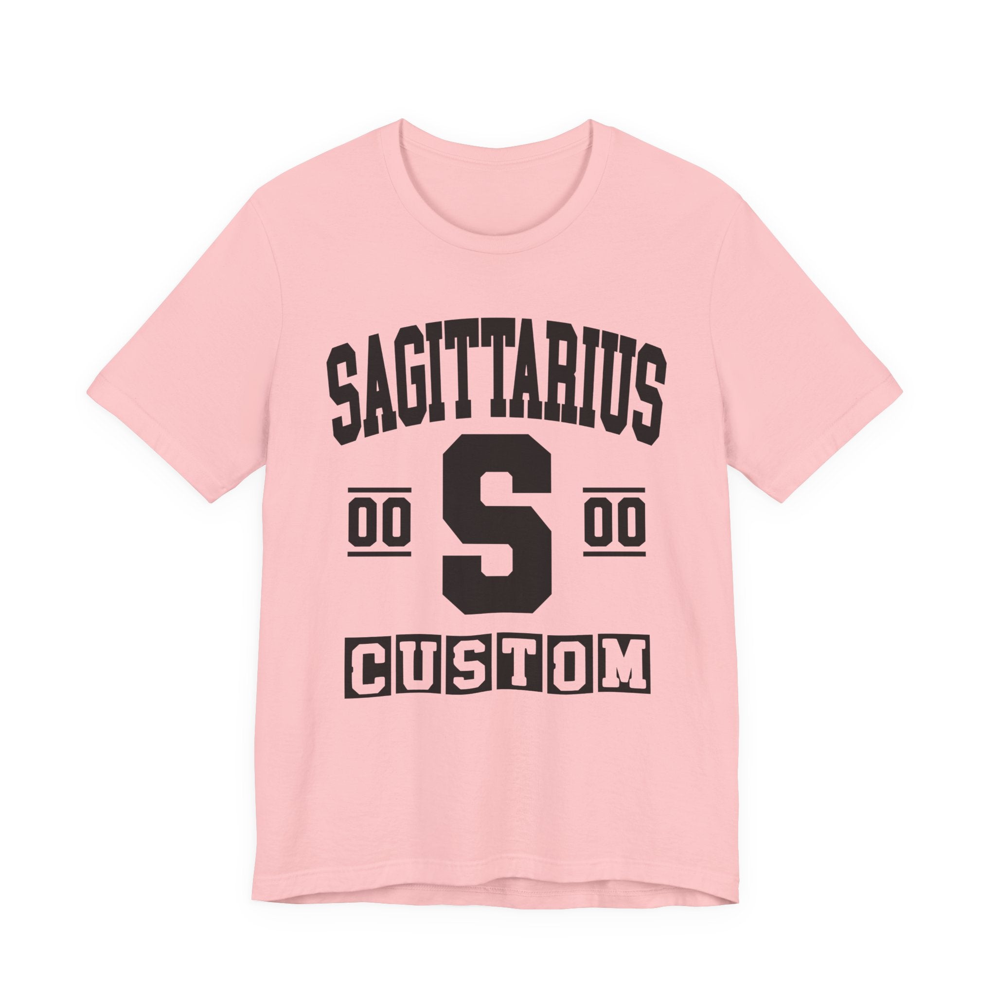 Custom Sagittarius Varsity Tee Shirt — Customize Birthday Day/Month/Year - Customize Season/nation/Society