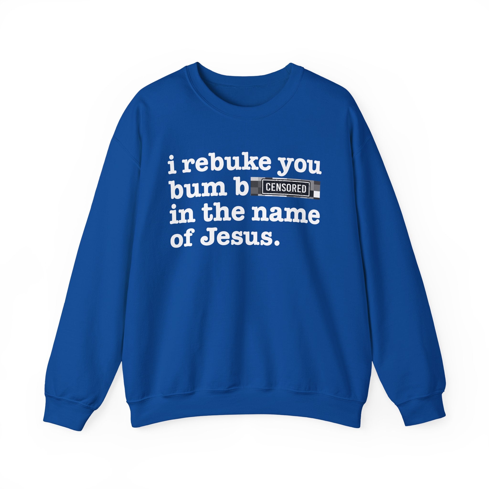 I rebuke you Bum Bitches in the name of Jesus — Provocative Christian Sweatshirt