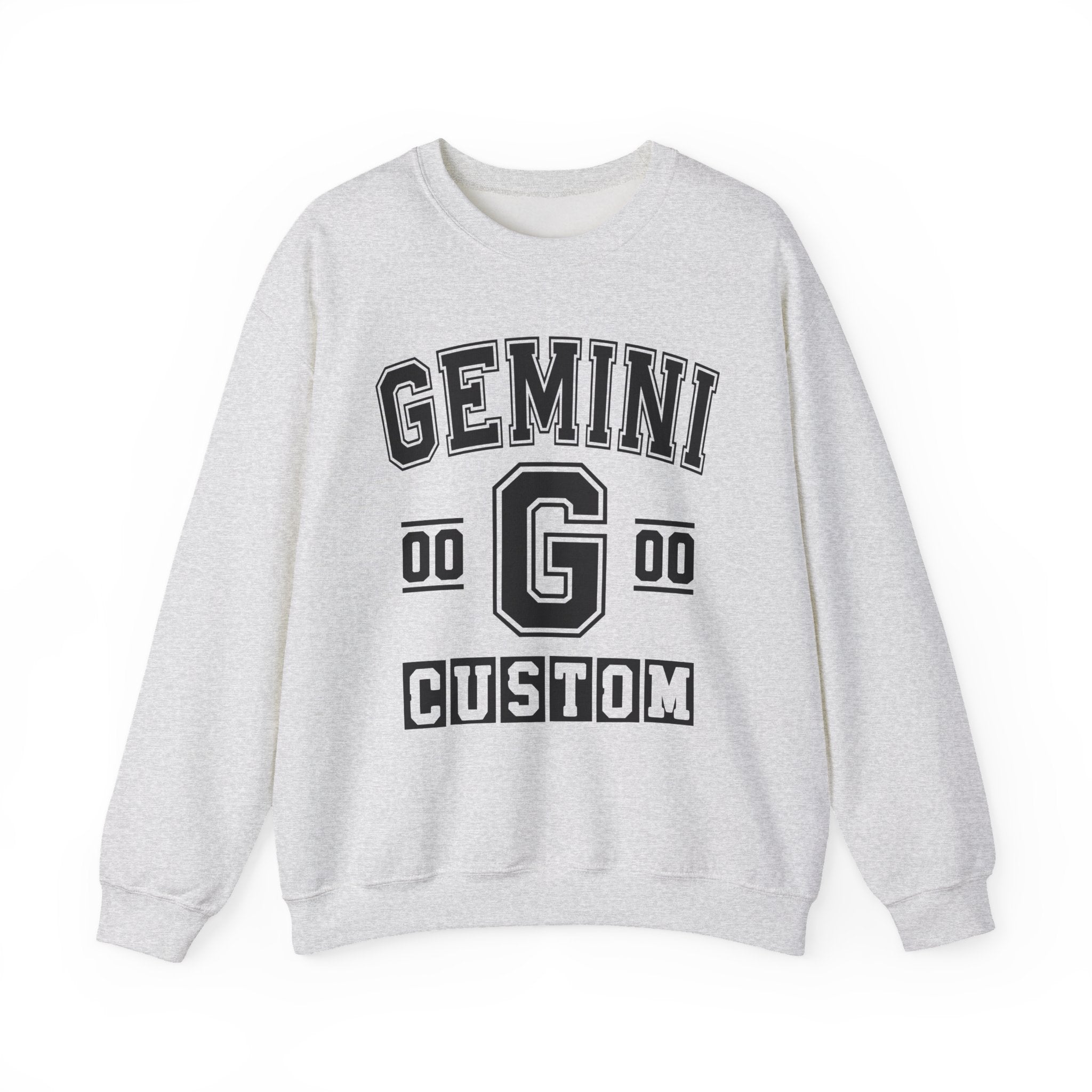 Custom Gemini Varsity Sweatshirt - Customize Birthday Day/Month/Year - Customize Gemini Season/Nation