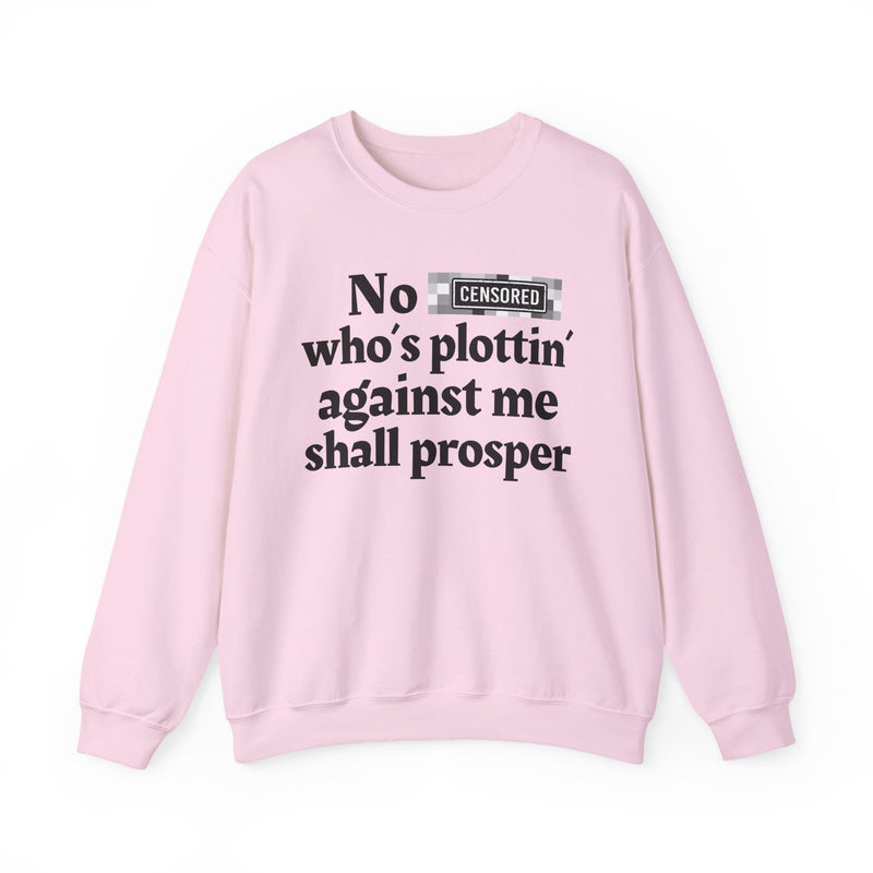 No Bitch Who's Plottin' Against Me Shall Prosper — Sweatshirt