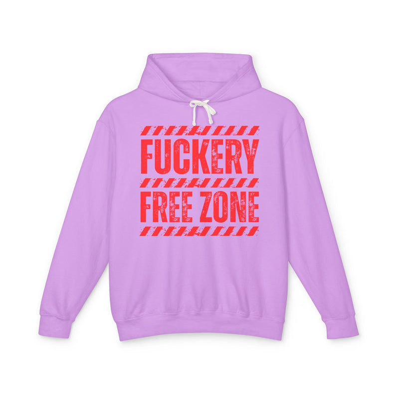 Fuckery Free Zone Hoodie — Funny Boundaries Hoodie