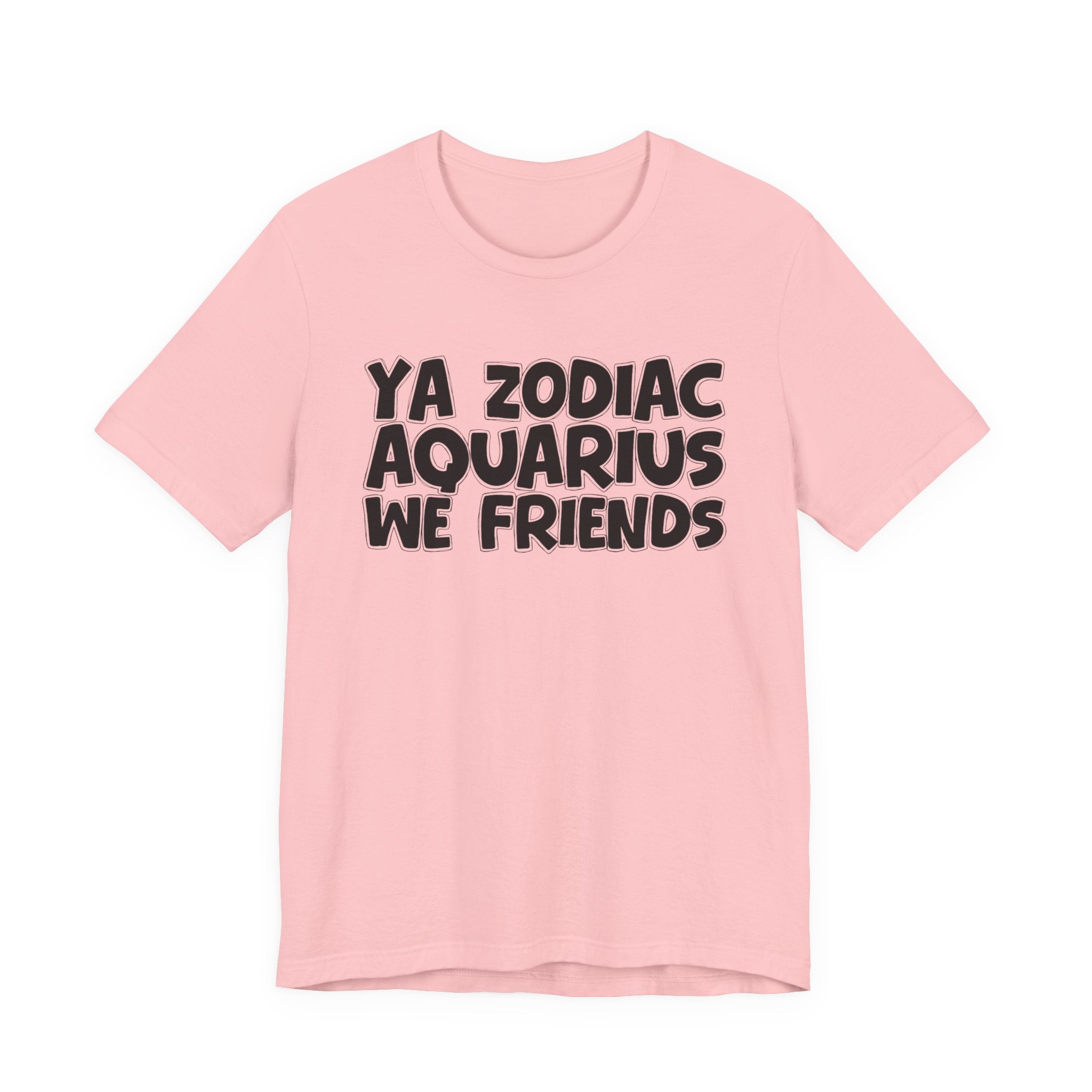 Ya Zodiac AQUARIUS We Friends - Fun Astrology Tee for AQUARIUS Sign