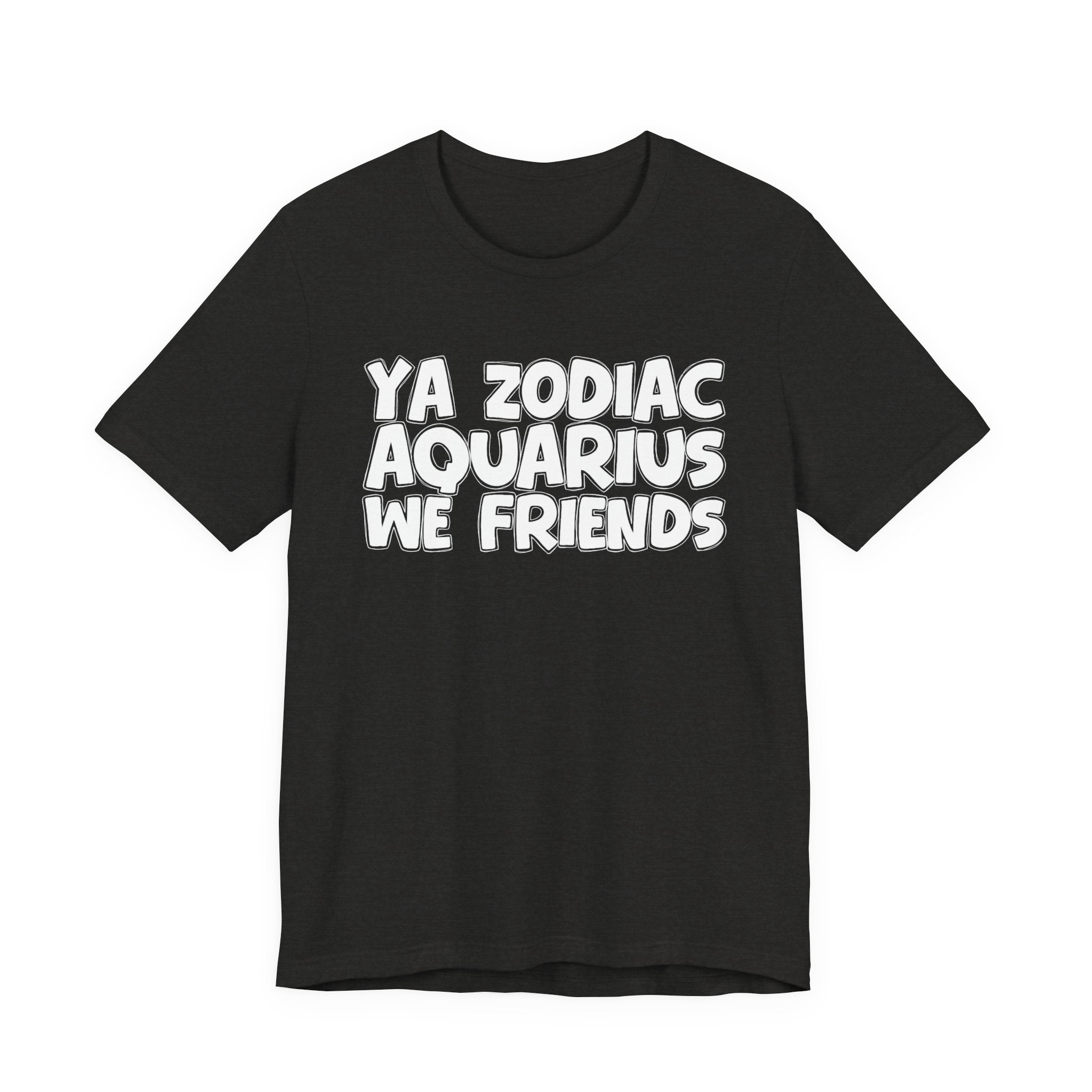 Ya Zodiac AQUARIUS We Friends - Fun Astrology Tee for AQUARIUS Sign