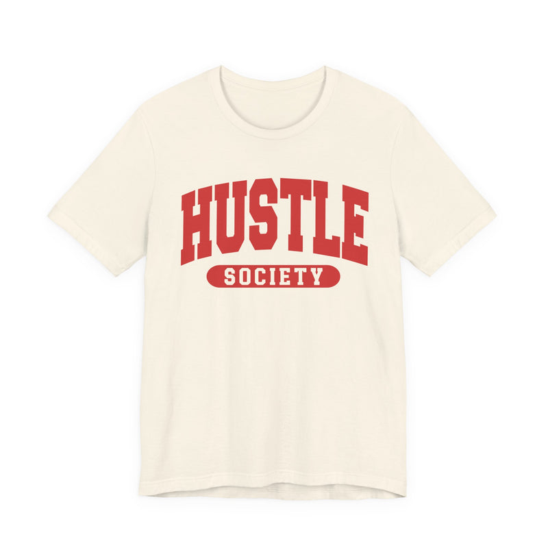 Hustle Society — Retro Collegiate T-Shirt