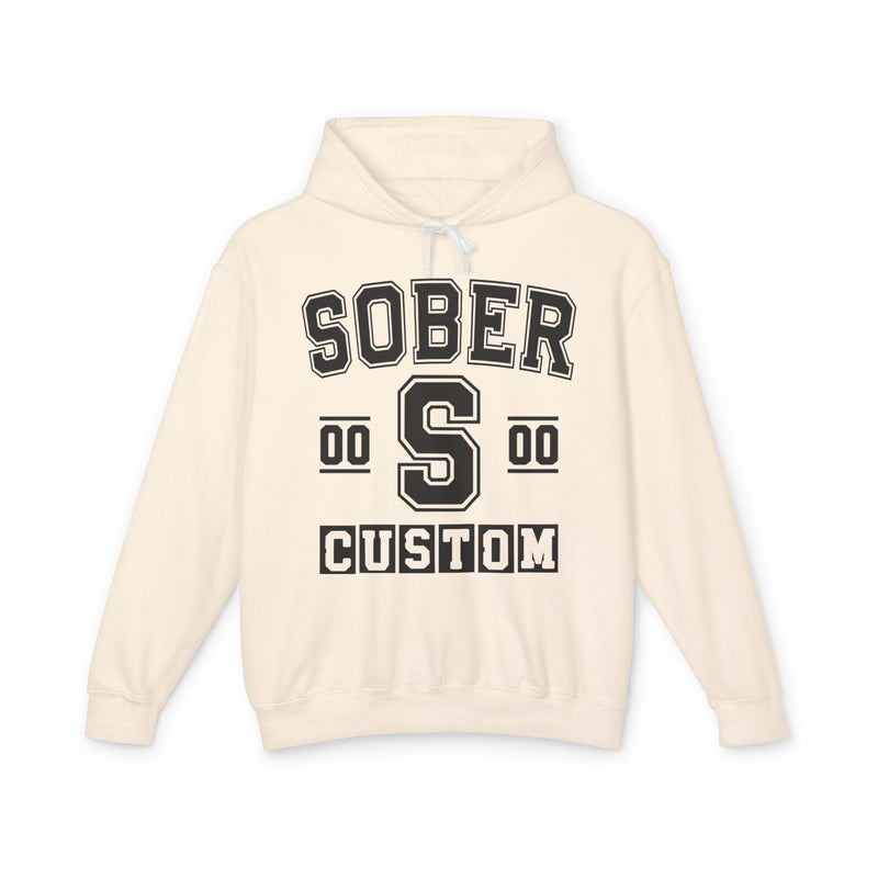 Custom Sober Varsity Hoodie — Customize Birthday Day/Month/Year — Customize Gemini Season/Nation
