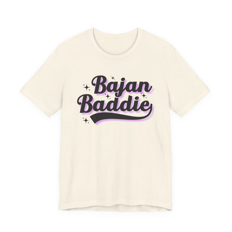 Bajan Baddie  — Pink Varsity Statement T-Shirt