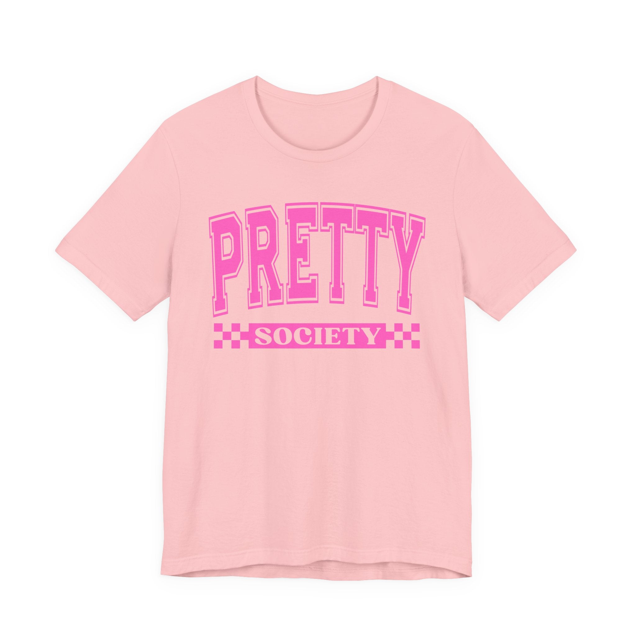 Pretty Society - Pink Varsity Statement T-Shirt