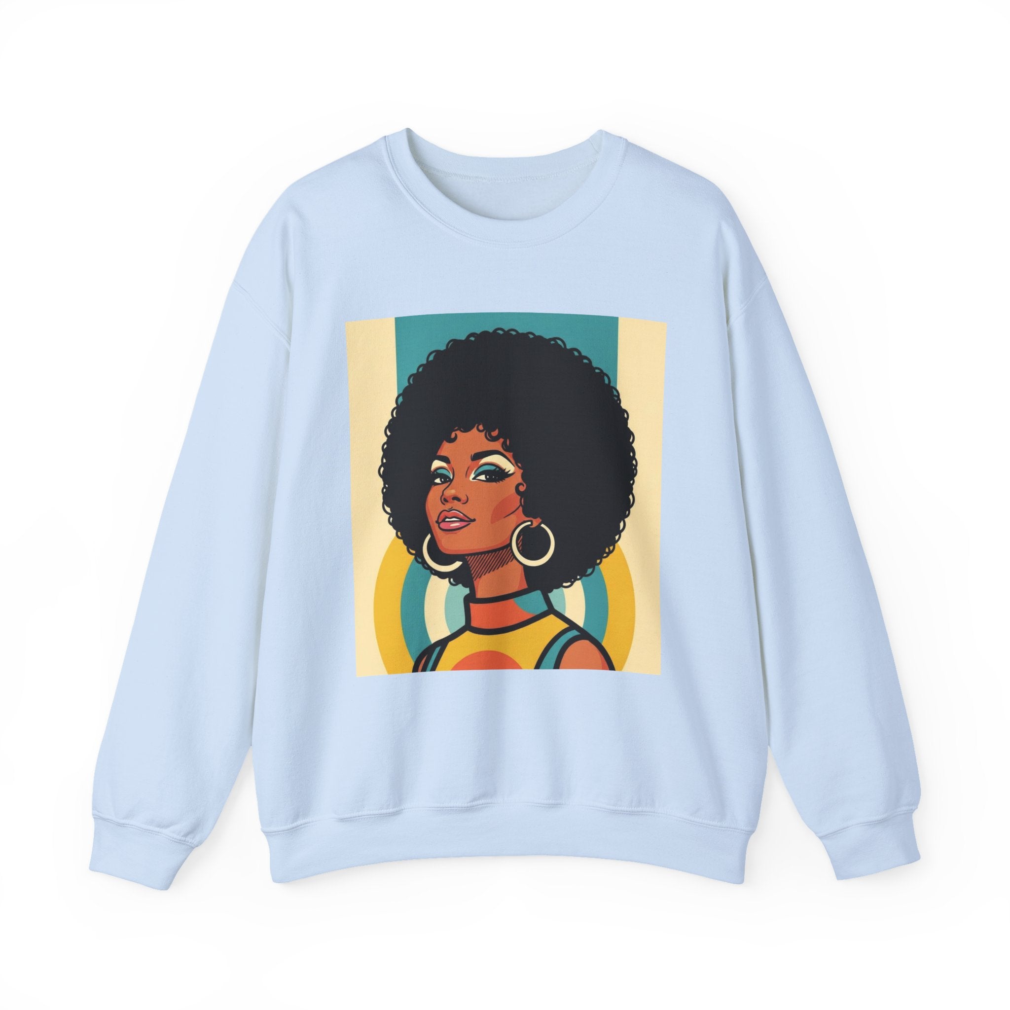 Beautiful Black Woman Portrait - African American Pride Sweatshirt