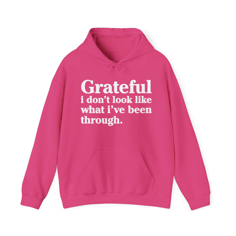 Grateful I Don't Look Like What I Been Through – Inspirational Christian Prayer Hoodie