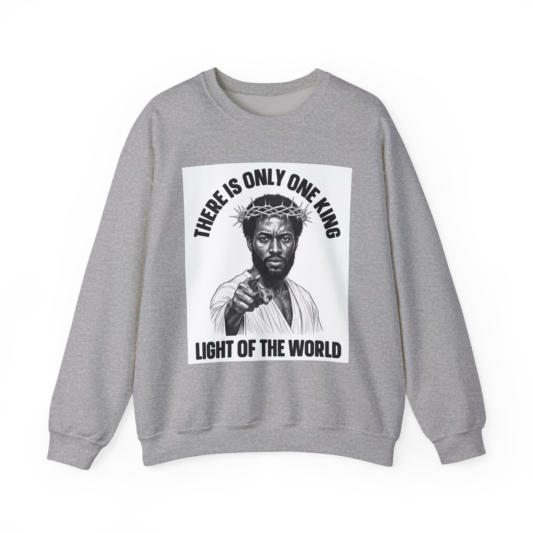 There Is Only One King: Light Of The World (Black Jesus) — Sweatshirt