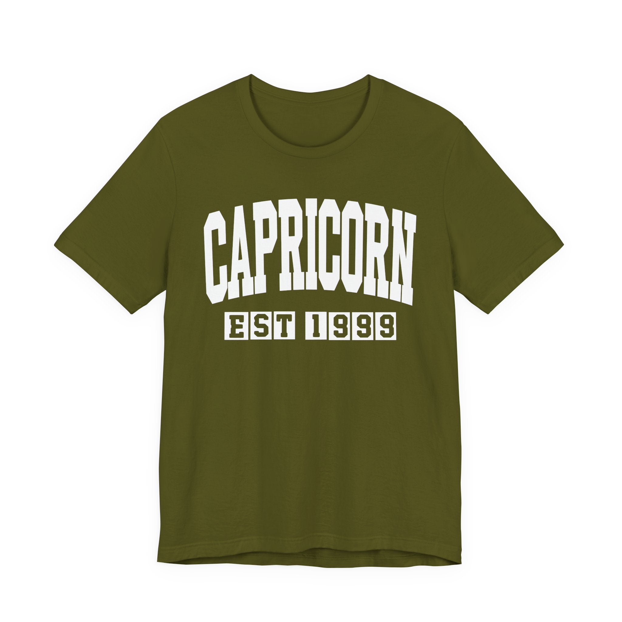 Capricorn EST (YEAR) Personalization — Zodiac Birthday Tee Shirt
