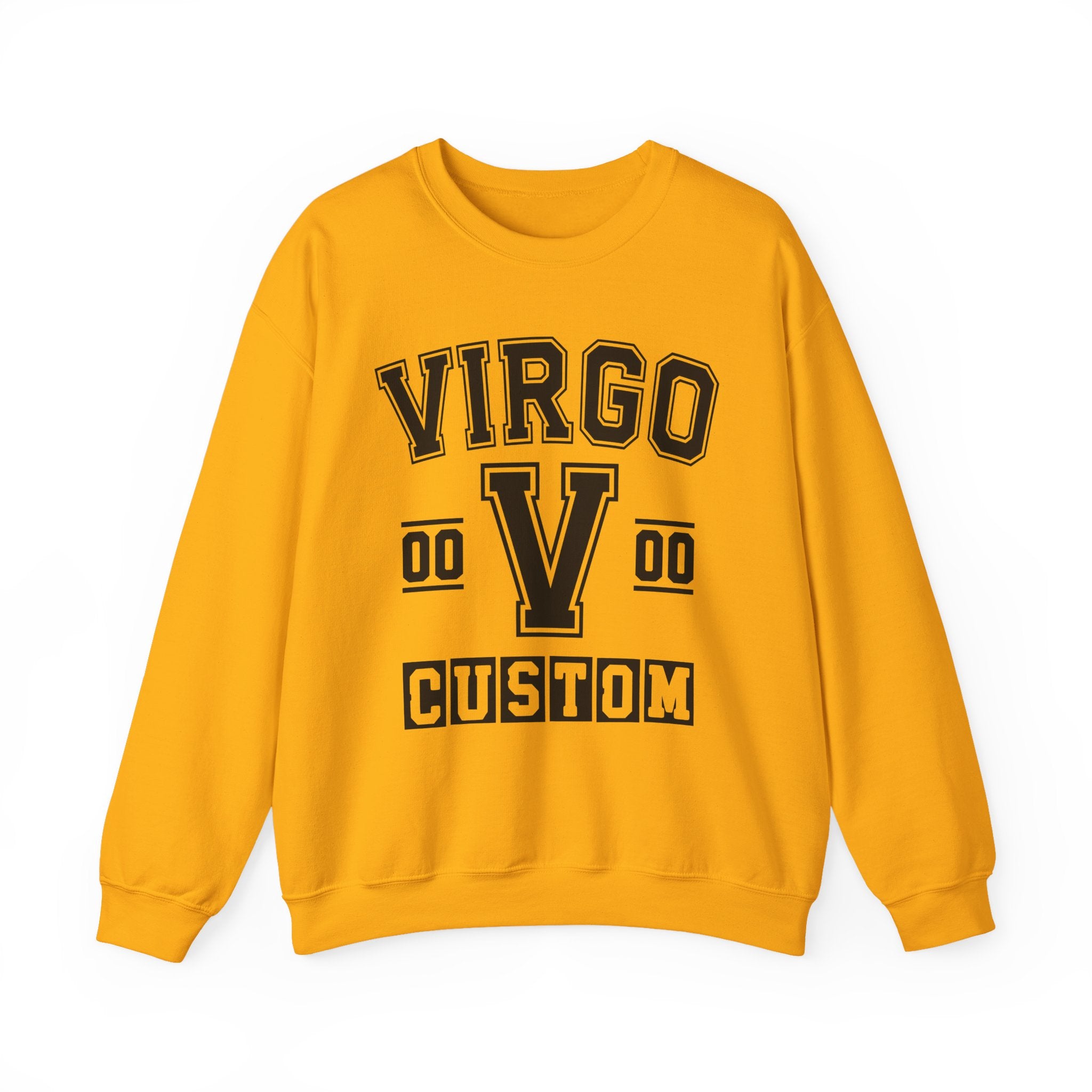 Custom Virgo Varsity Sweatshirt - Customize Birthday Day/Month/Year - Customize Gemini Season/Nation