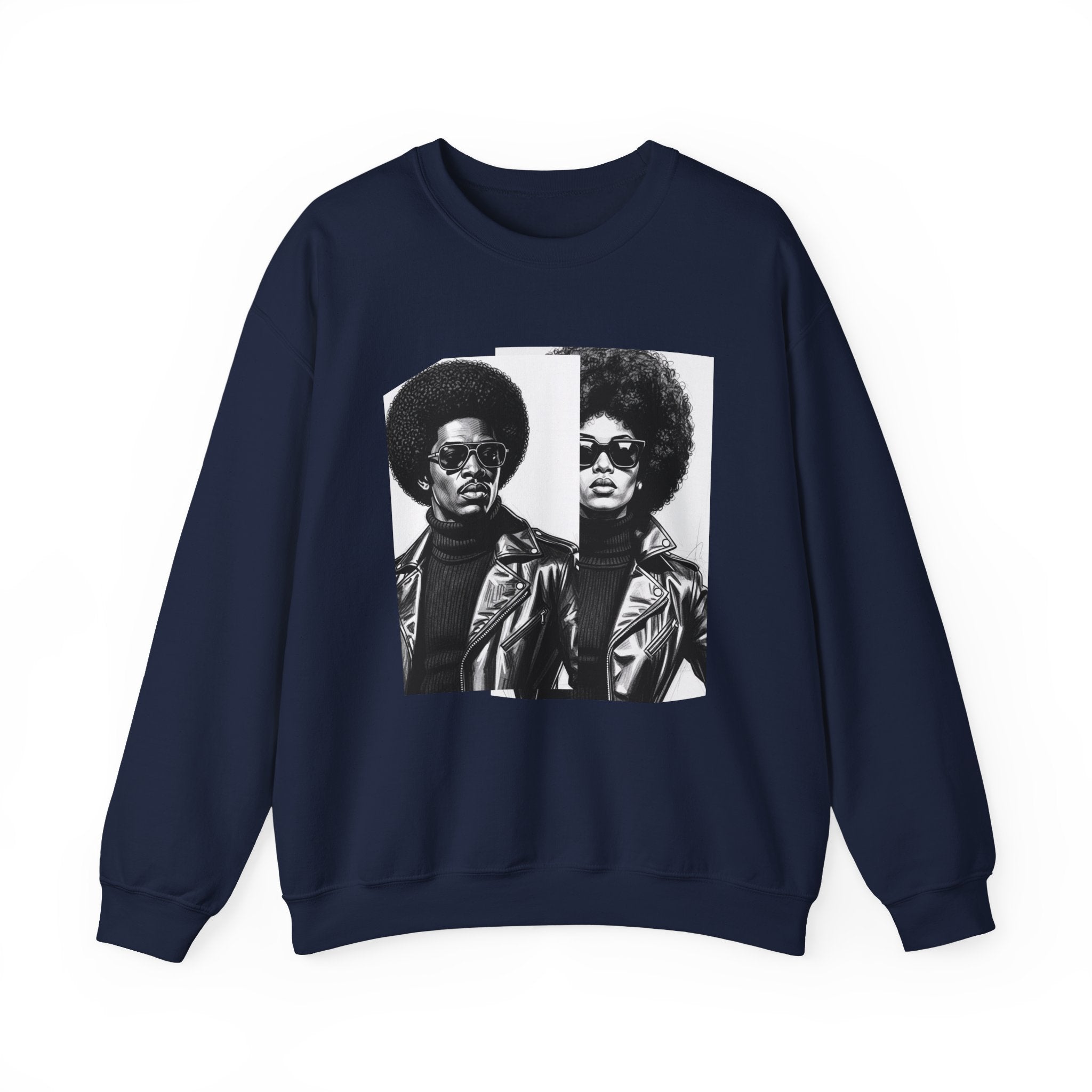 70s Portrait Of Black Couple - African American Pride Sweatshirt