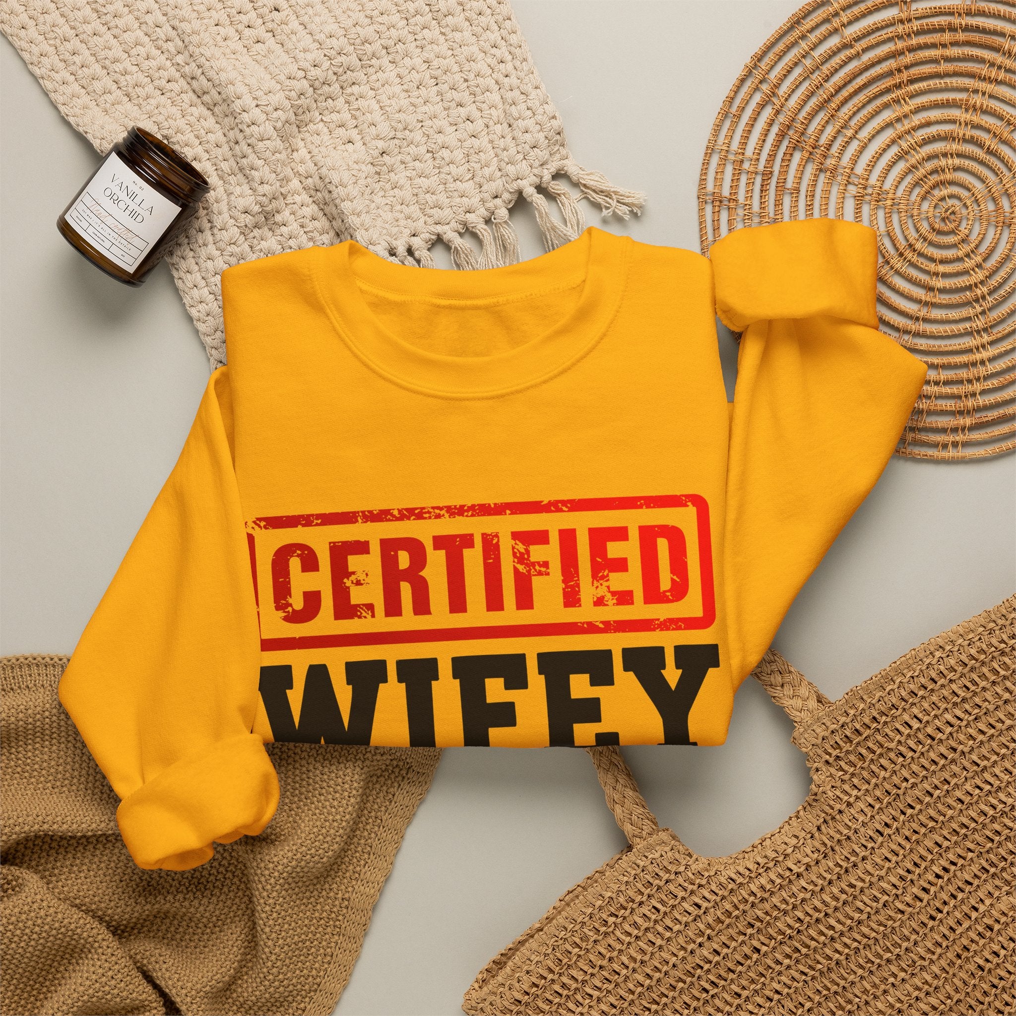 Certified Wifey Material－Marriage Minded Statement Sweathsirt