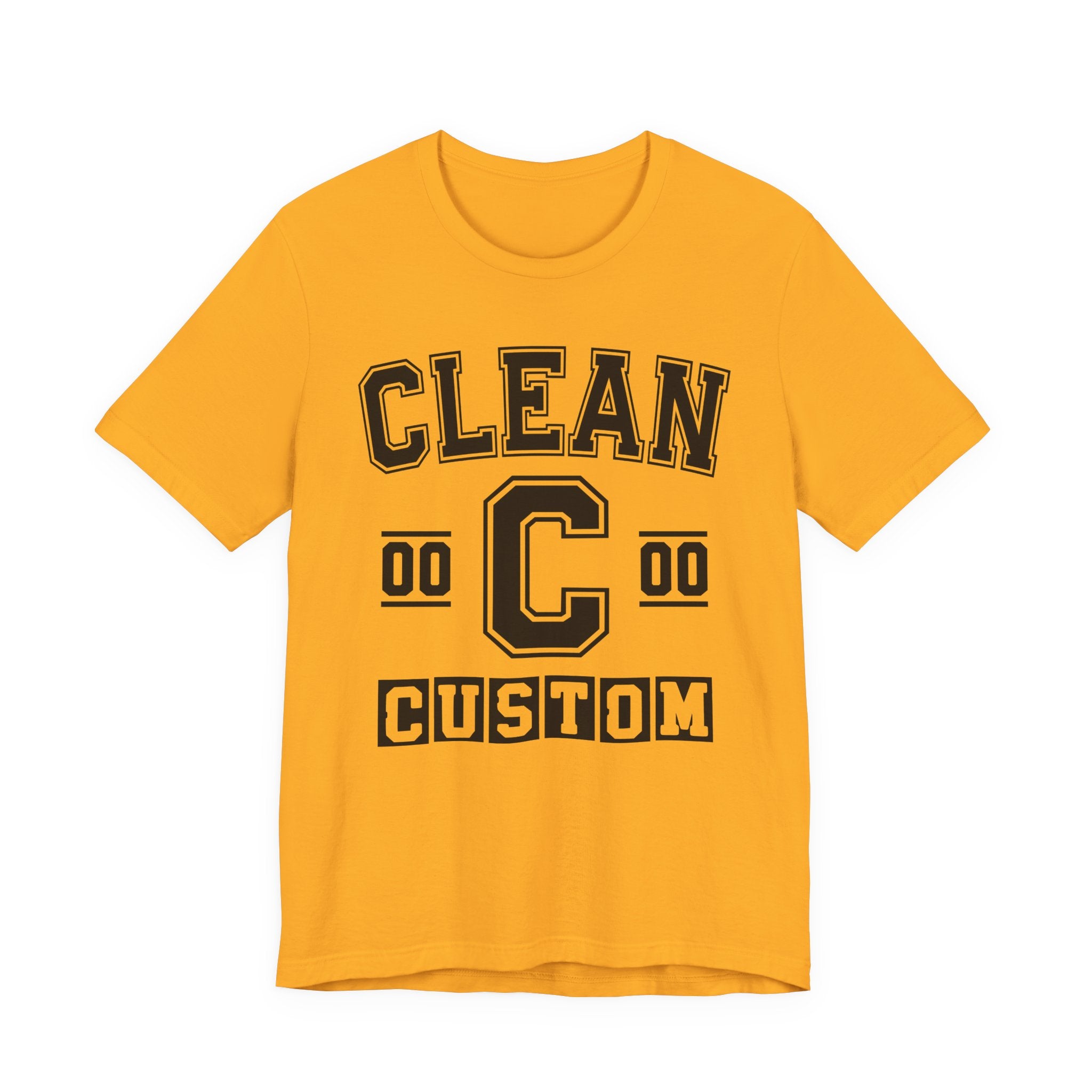Custom Clean Varsity Tee Shirt — Customize Birthday Day/Month/Year - Customize Season/nation/Society