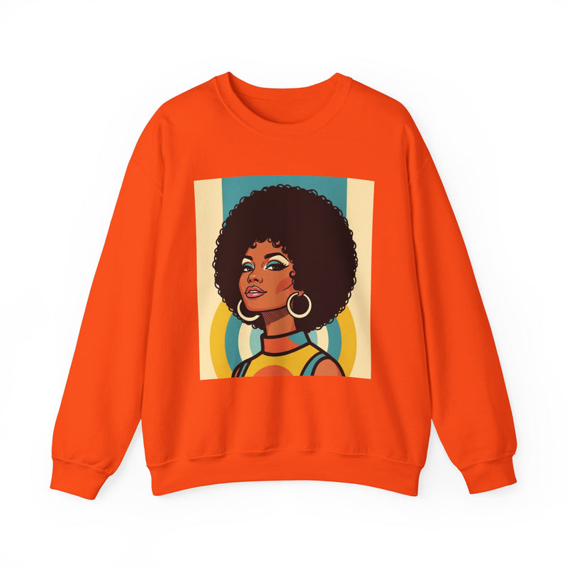 Beautiful Black Woman Portrait — African American Pride Sweatshirt