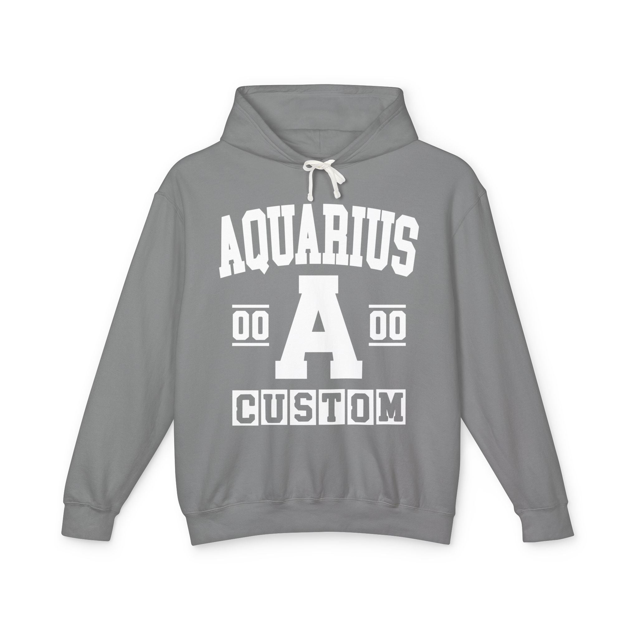 Custom Aquarius Varsity Hoodie - Customize Birthday Day/Month/Year - Customize Gemini Season/Nation