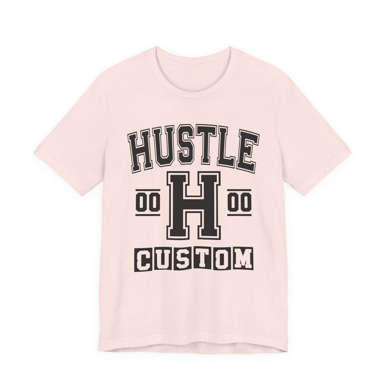 Custom Hustle Varsity T-Shirt — Customize Birthday Day/Month/Year — Customize Season/nation/Society
