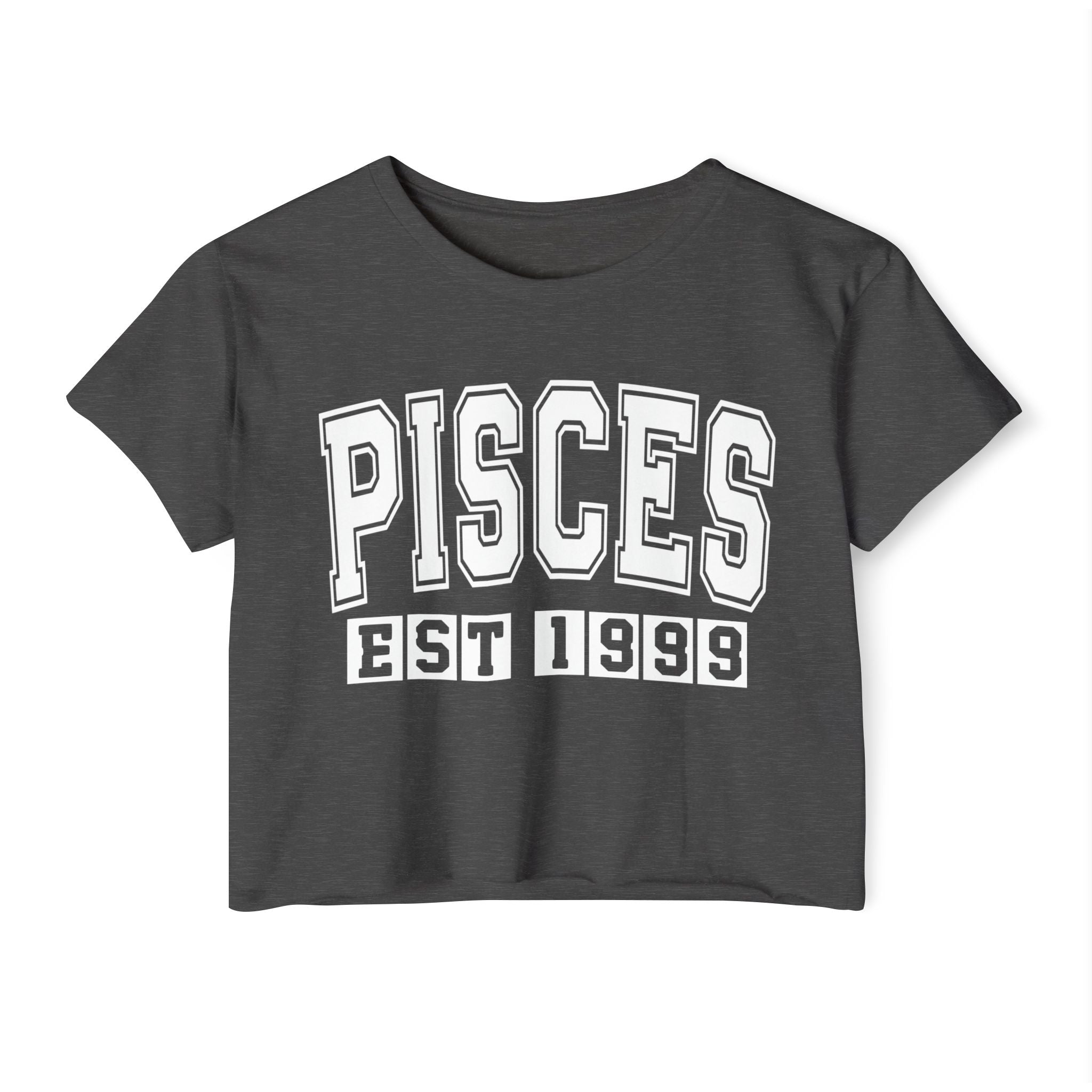 Pisces EST (YEAR) Personalization -  Crop Top