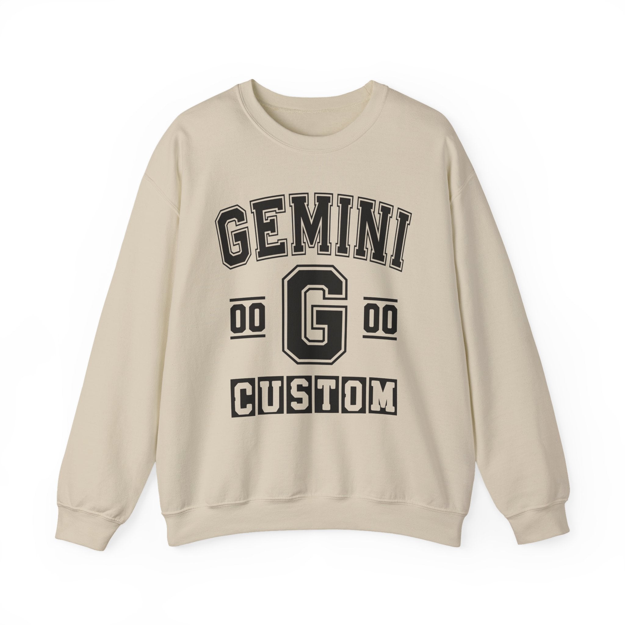 Custom Gemini Varsity Sweatshirt - Customize Birthday Day/Month/Year - Customize Gemini Season/Nation