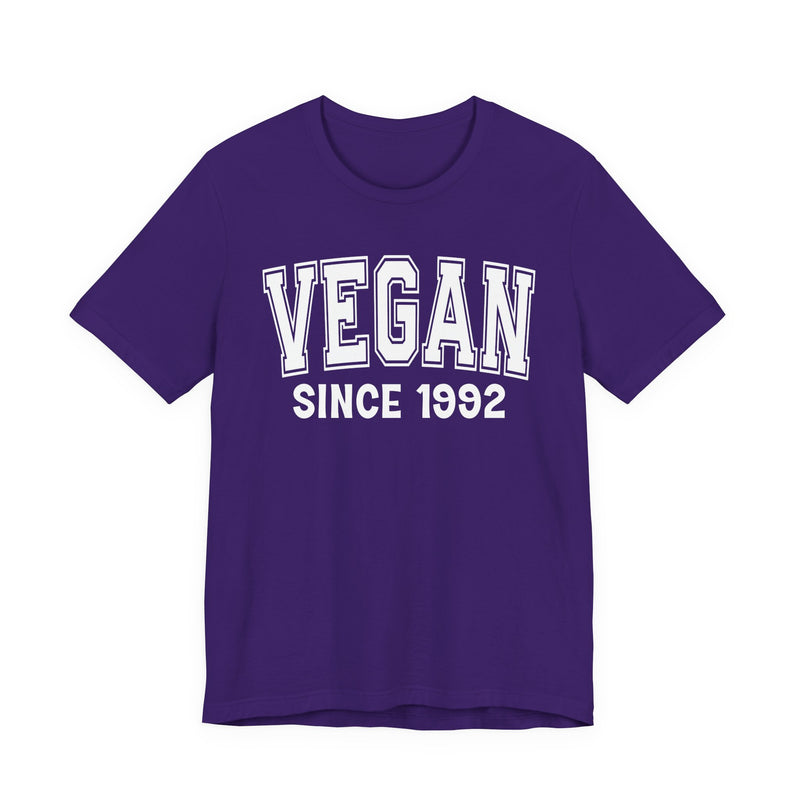 Vegan Personalization T-Shirt — Add Your Special "Since Date"