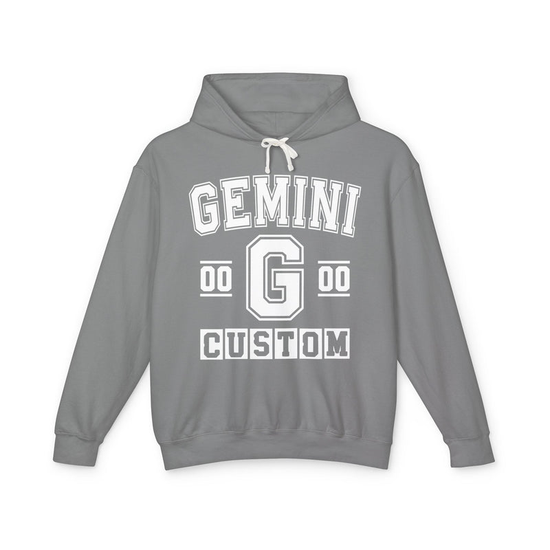 Custom Gemini Varsity Hoodie — Customize Birthday Day/Month/Year — Customize Gemini Season/Nation