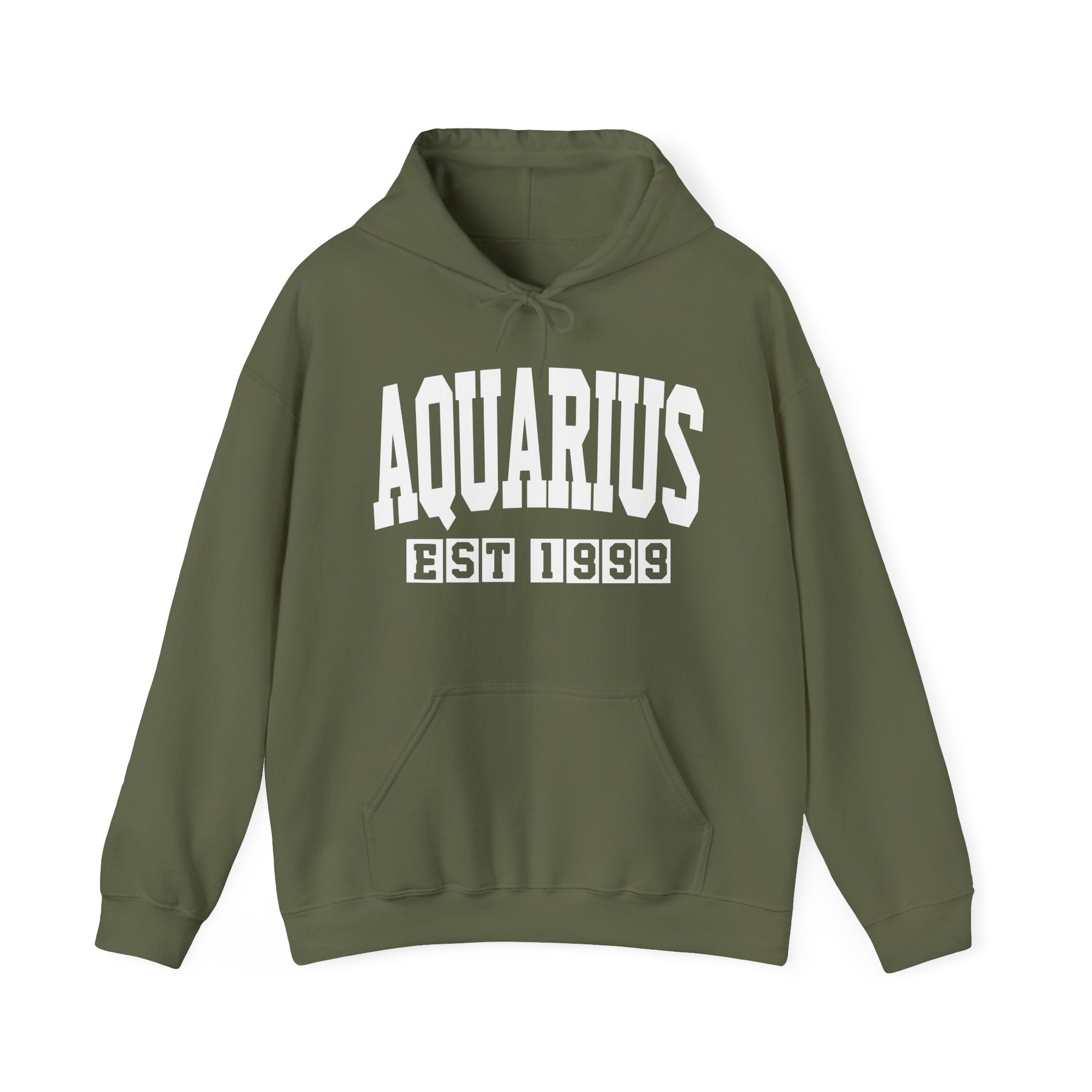 Aquarius (EST YEAR) Personalization — Zodiac Birthday Year Hoodie