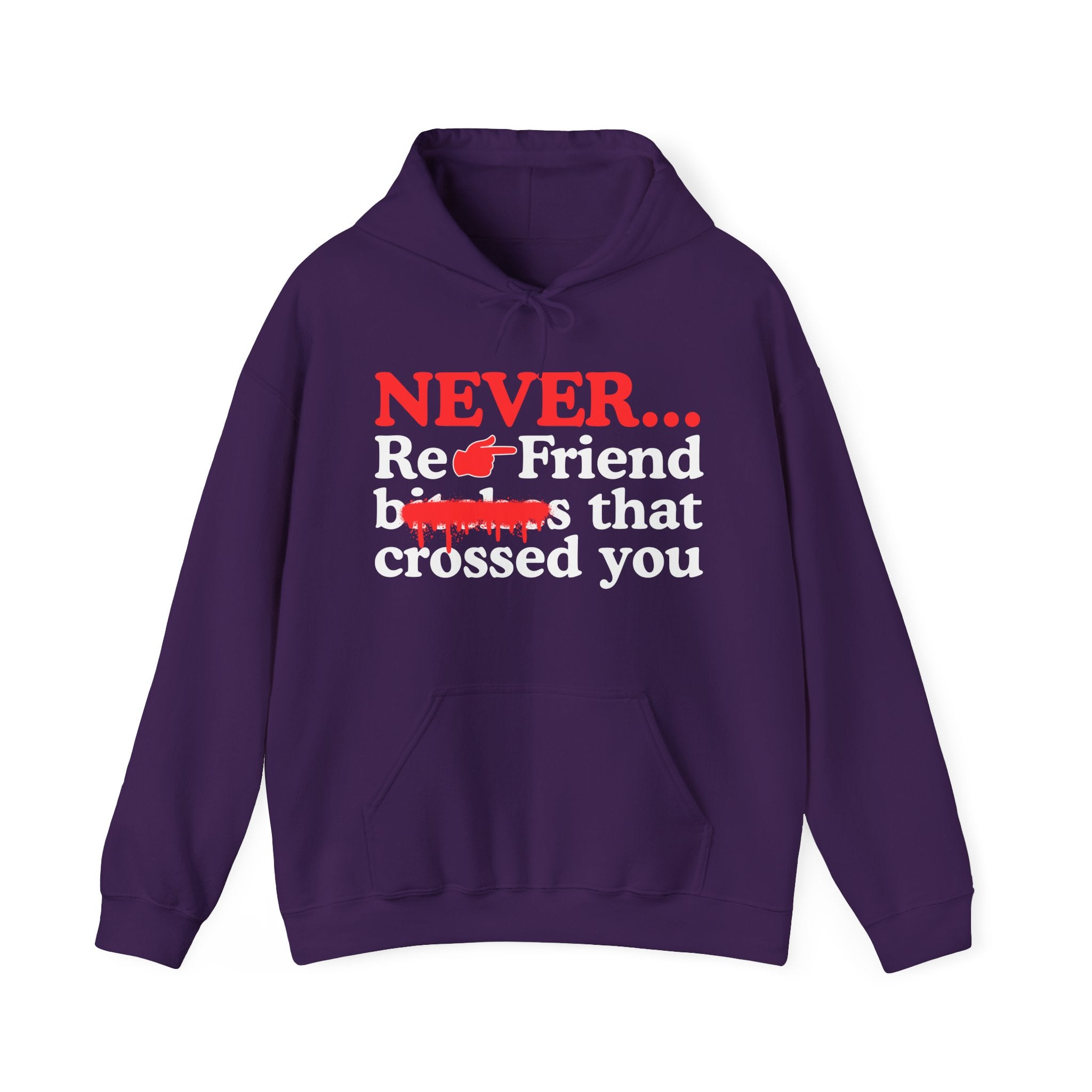 Never Re-Friend Bitches That Crossed You  —  Urban Code Hoodie (Finger)