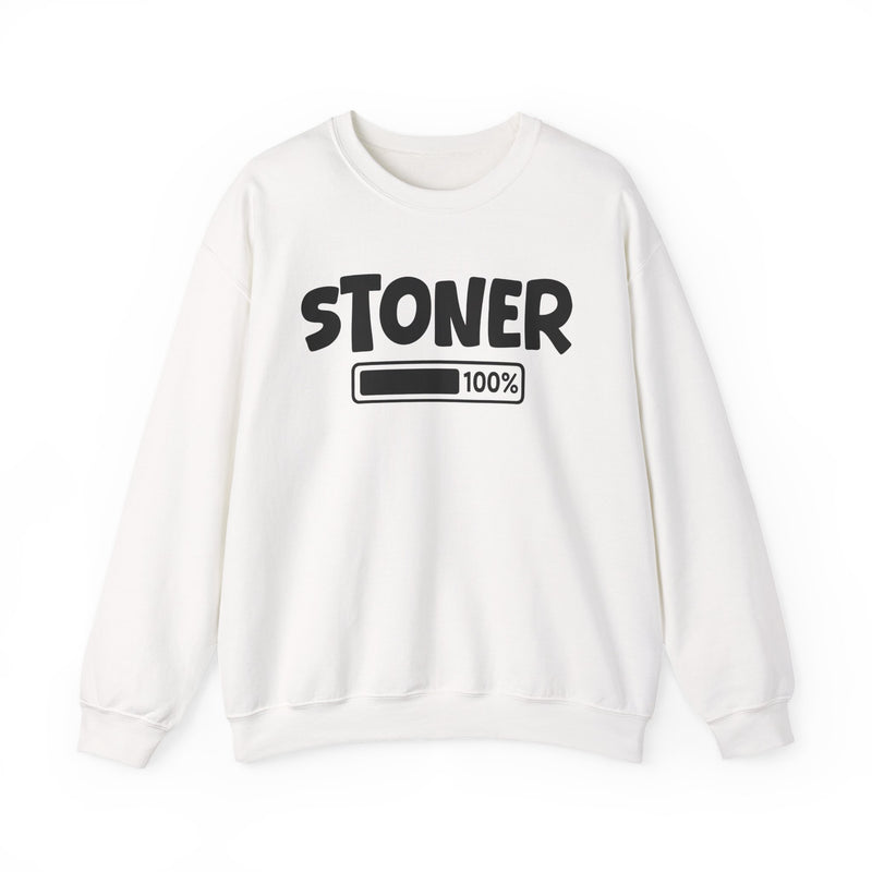 Stoner 100% Loaded — Weed Lover Sweatshirt
