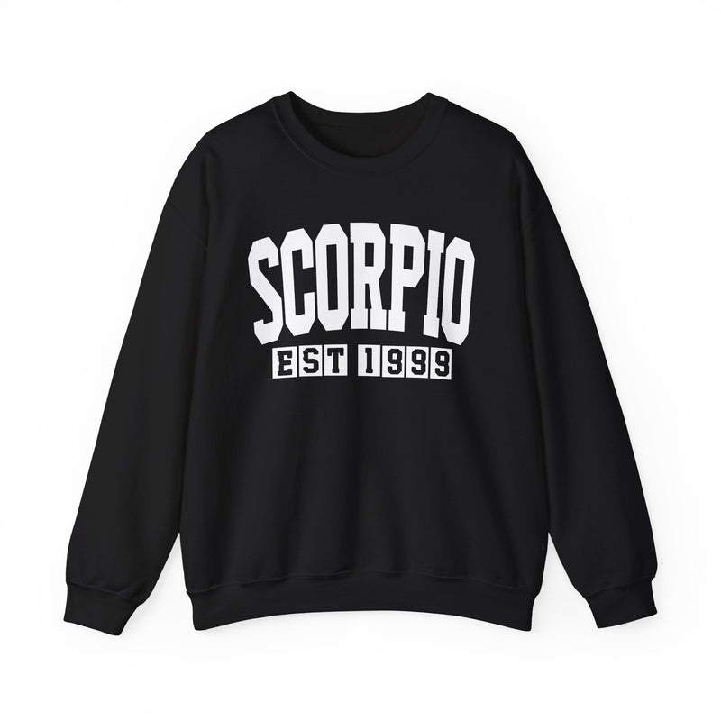 Scorpio (EST YEAR) Personalization — Zodiac Graphic Sweatshirt