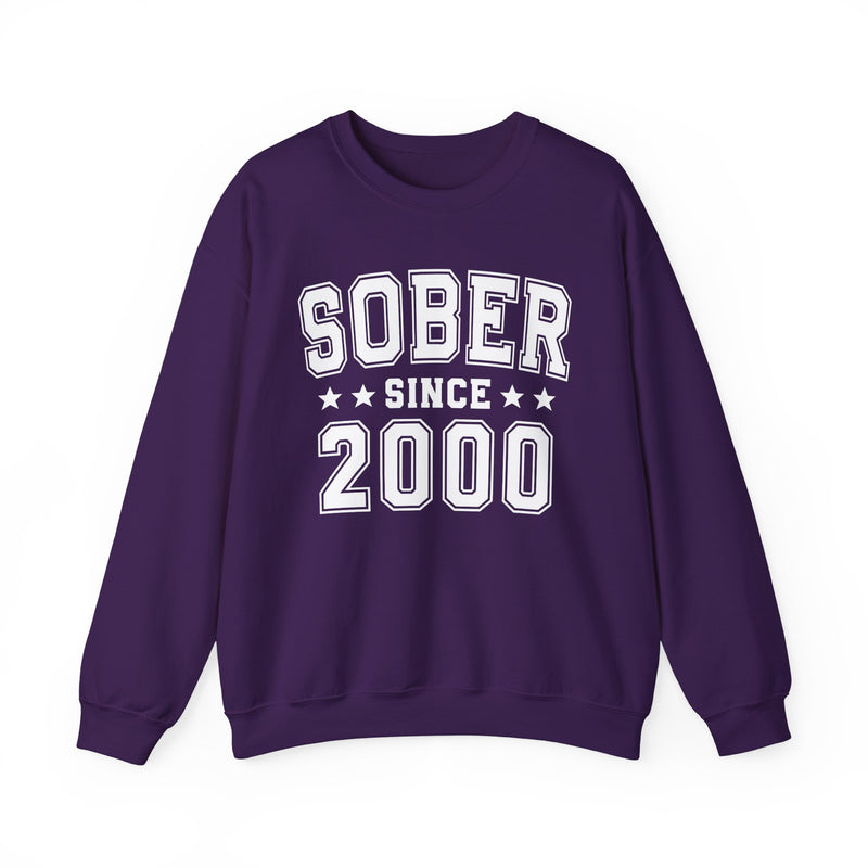 Sober Since (Personalized Date) —  Abstinence  Milestone Sweatshirt