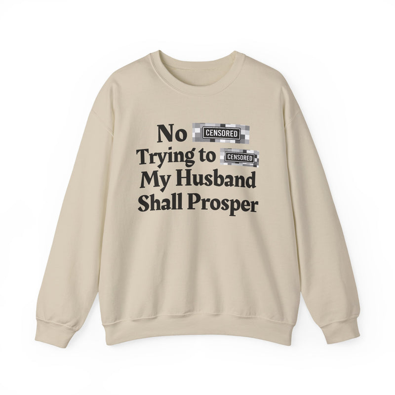 No Bitch Trying To Fuck My Husband Shall Prosper — Sweatshirt