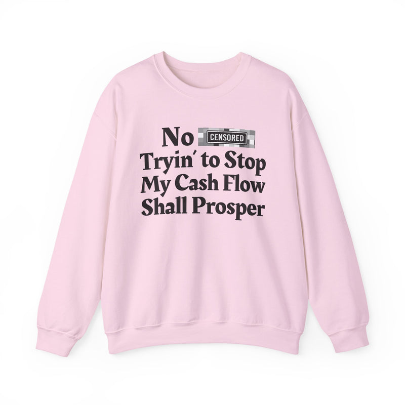 No Bitch Tryin' To Stop My Cash Flow Shall Prosper — Sweatshirt