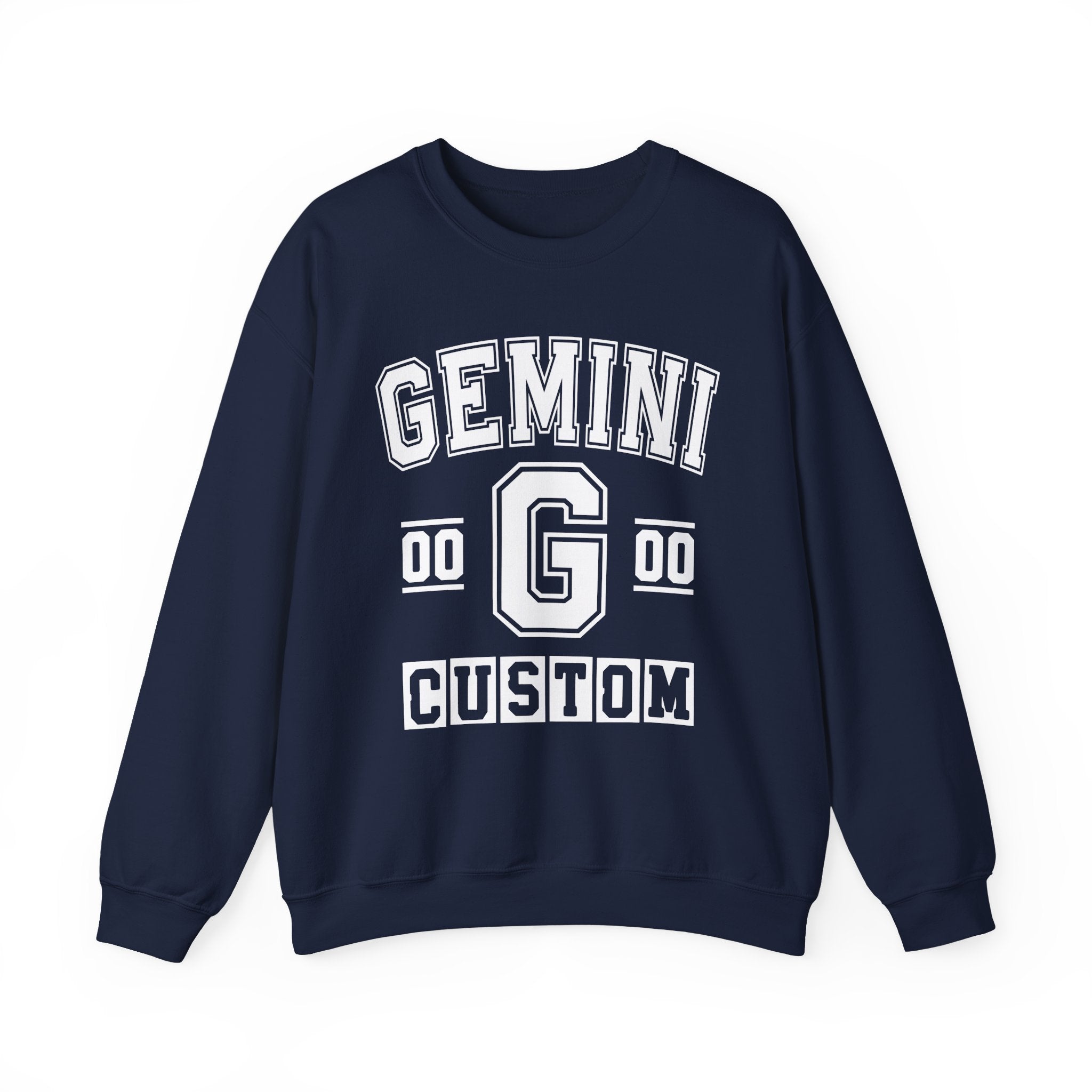 Custom Gemini Varsity Sweatshirt - Customize Birthday Day/Month/Year - Customize Gemini Season/Nation