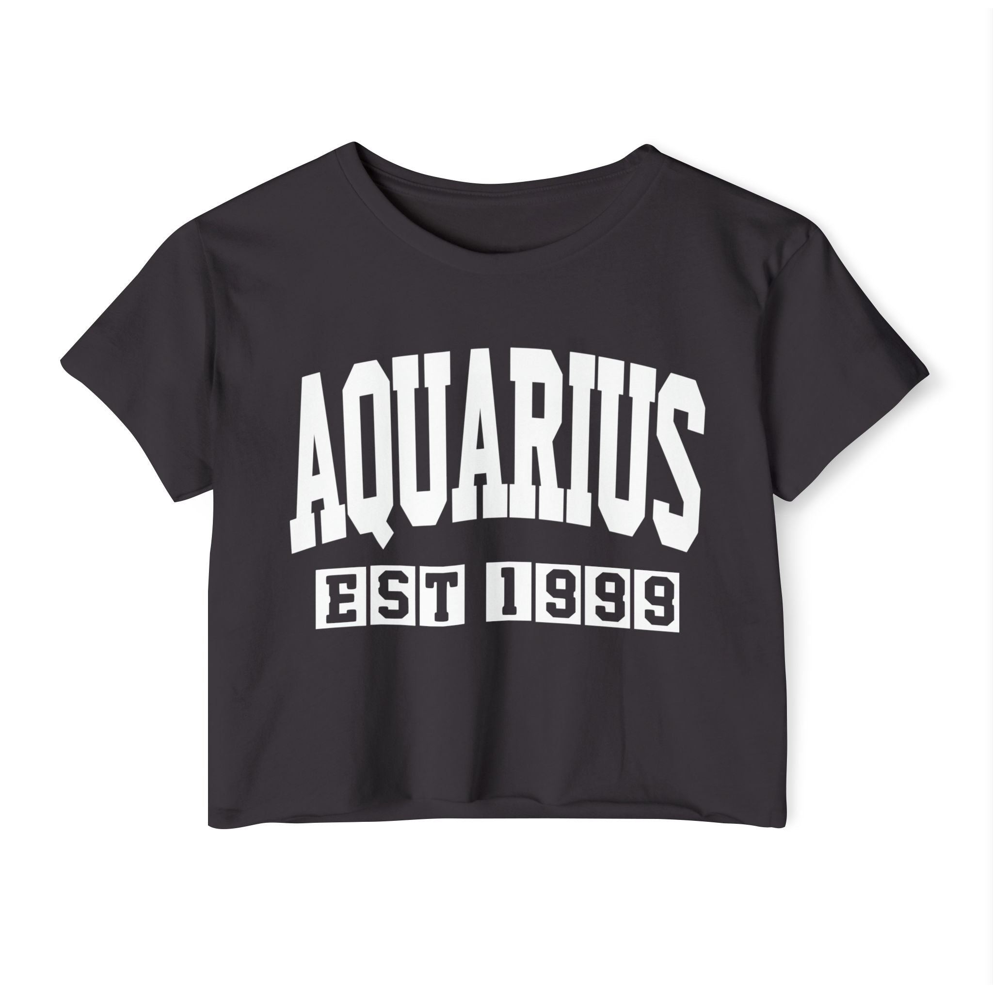 Aquarius EST (YEAR) Personalization -  Crop Top