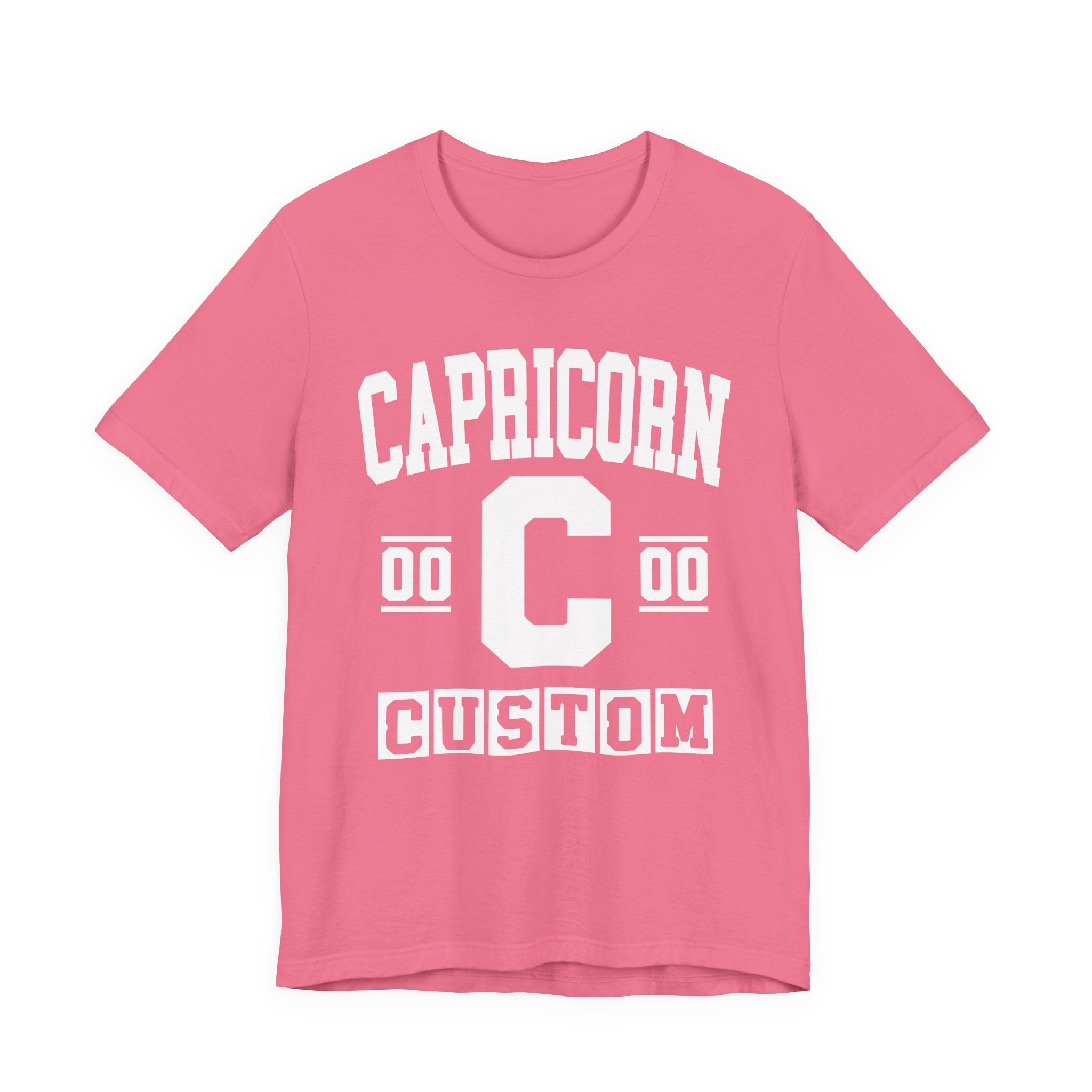 Custom Capricorn Varsity Tee Shirt — Customize Birthday Day/Month/Year - Customize Season/nation/Society