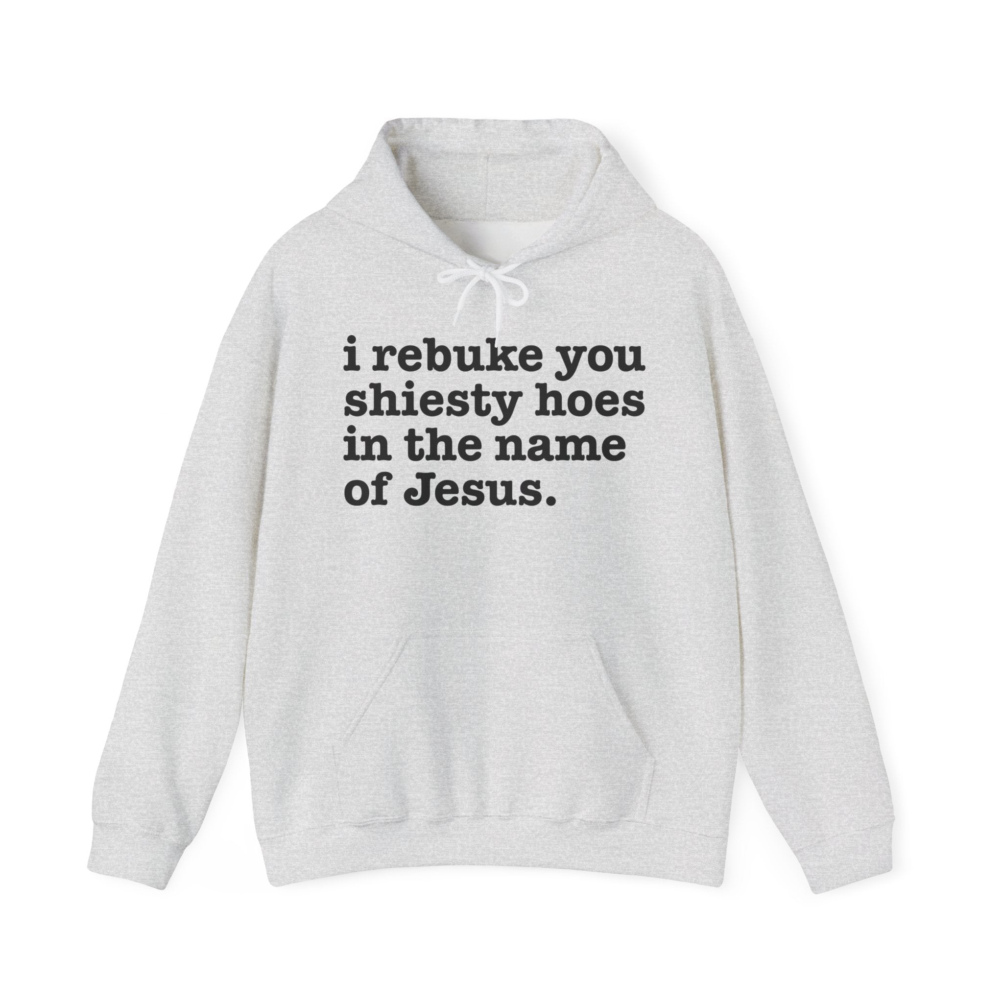 I Rebuke You Shiesty Hoes in the Name of Jesus — Humorous Religious Hoodie