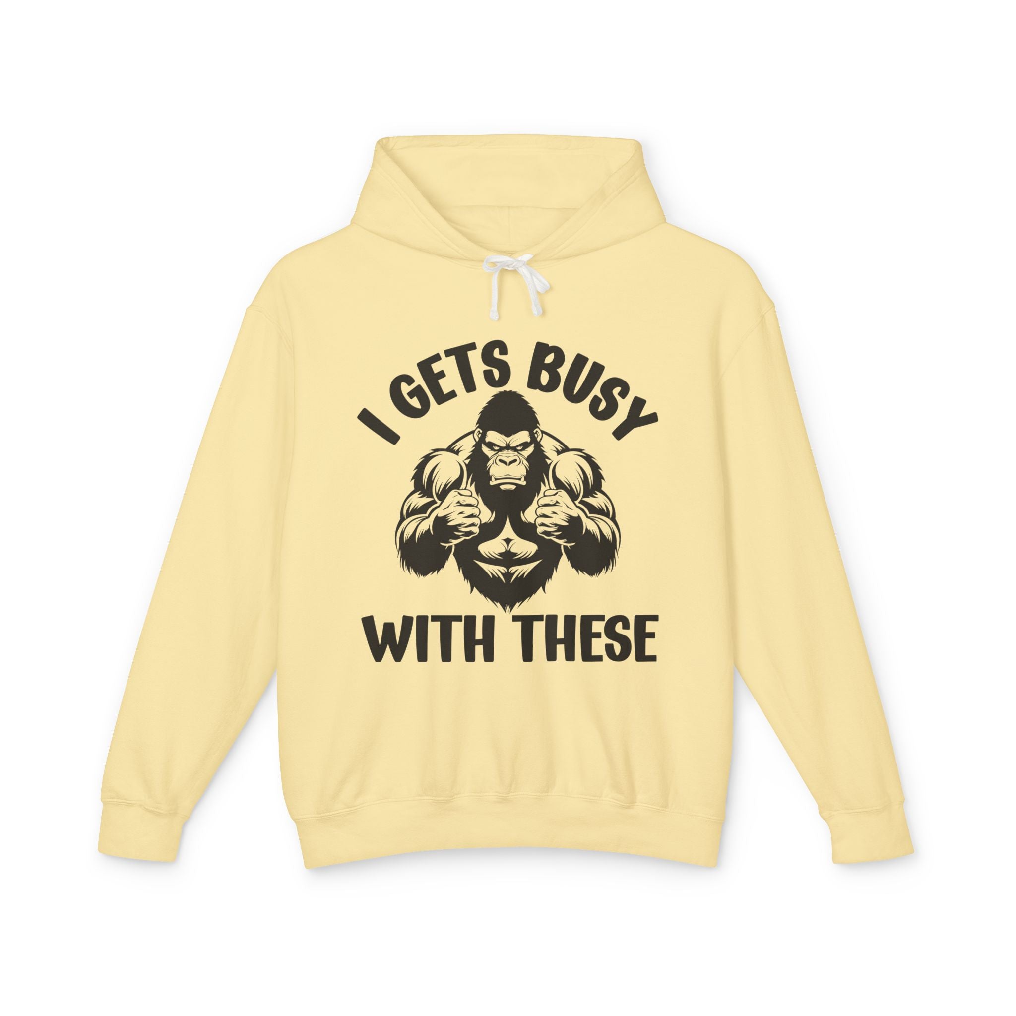 I Gets Busy With These - Funny Boxing MMA Fighter Hoodie