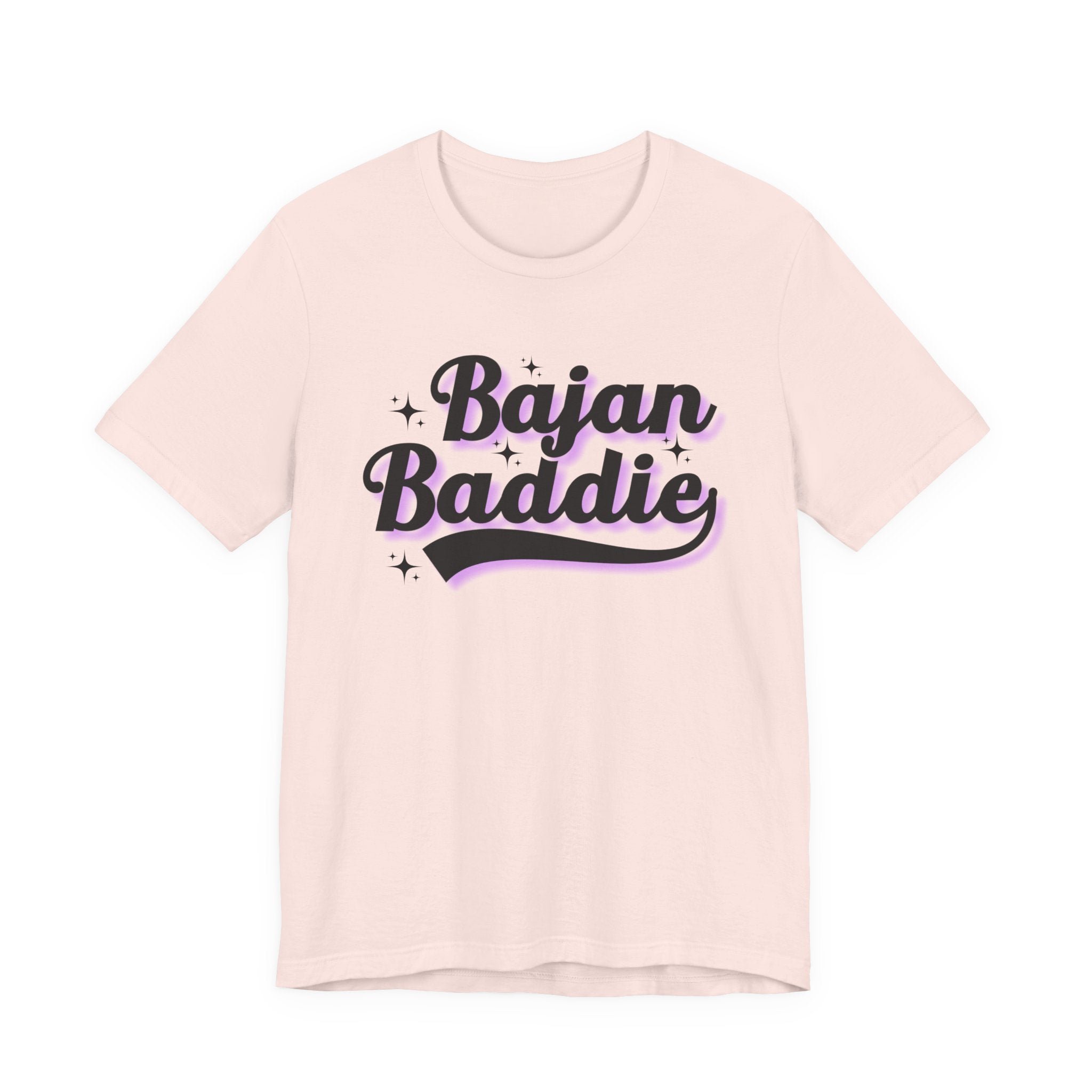 Bajan Baddie  - Pink Varsity Statement T-Shirt