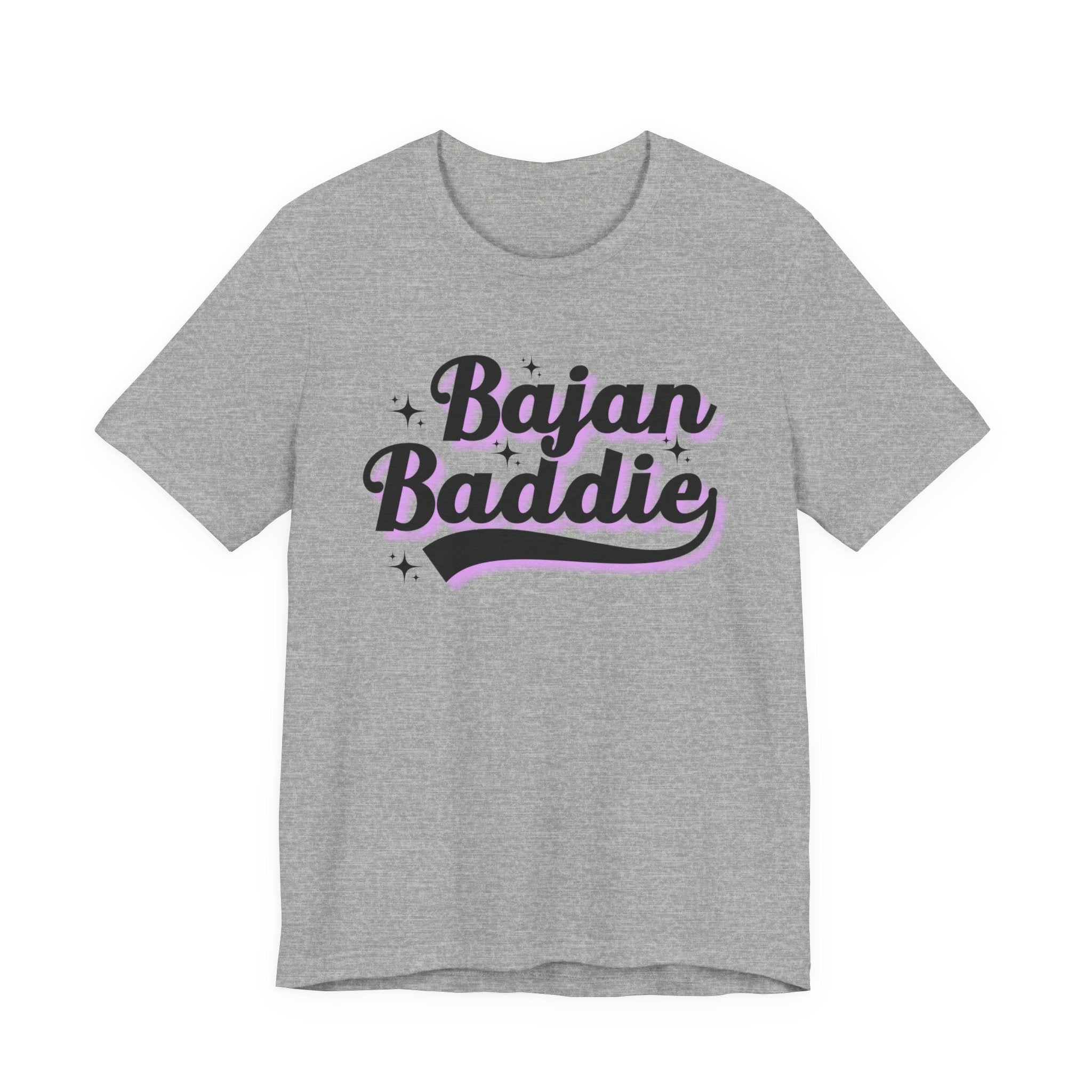 Bajan Baddie  - Pink Varsity Statement T-Shirt