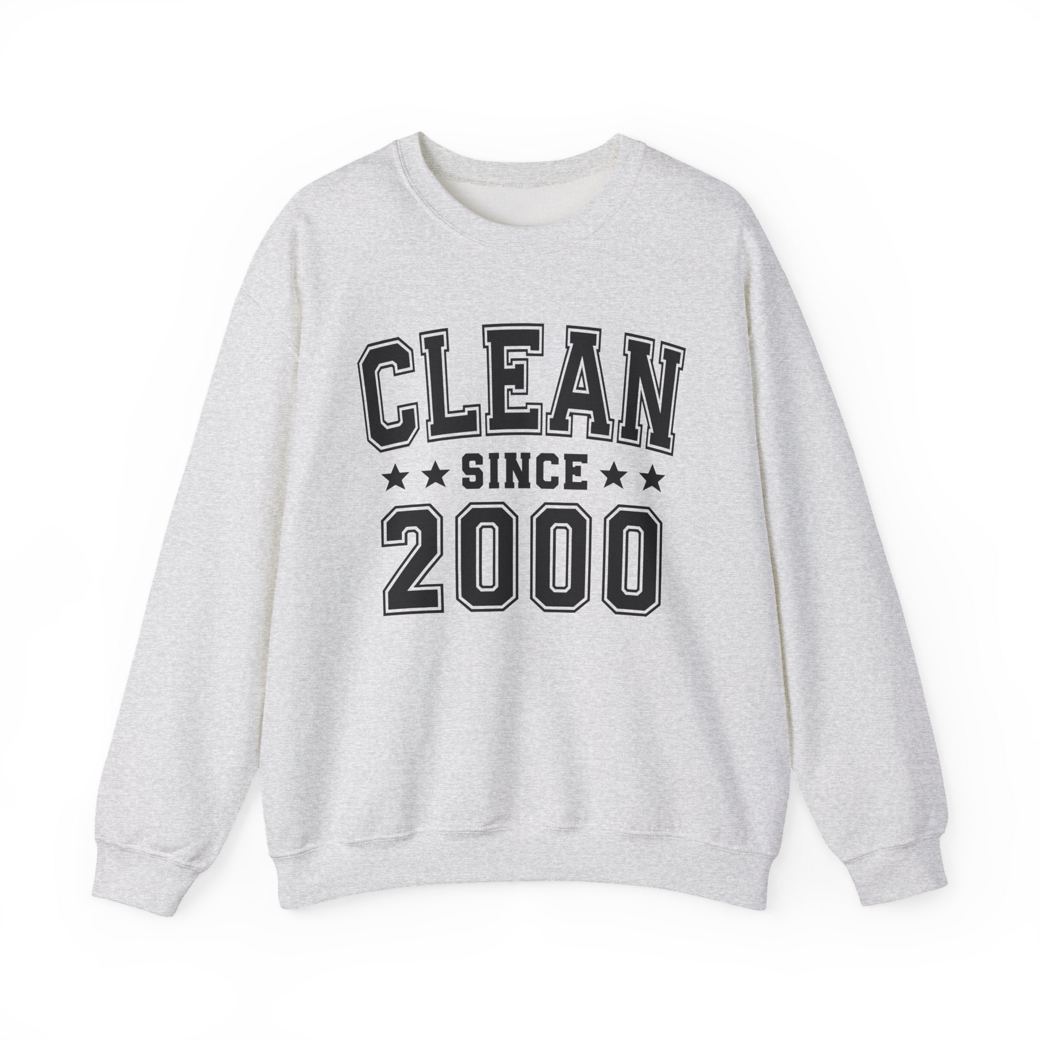 Clean Since (Personalized Date) —  Bride/Married Sweatshirt, Wedding & Anniversary Gift