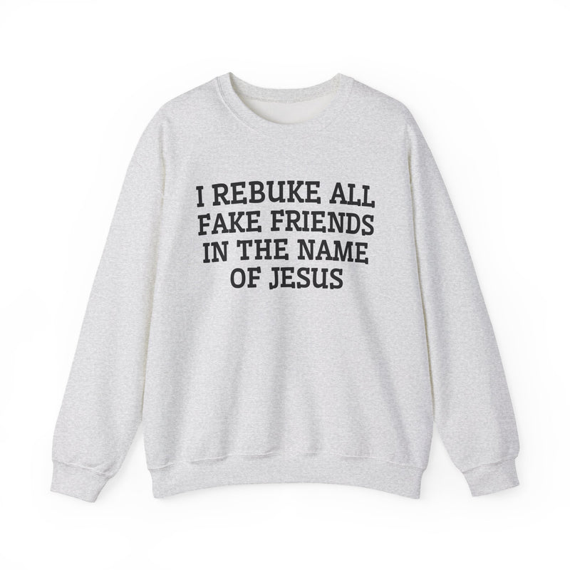 I Rebuke All Fake Friends In The Name of Jesus — Sweatshirt